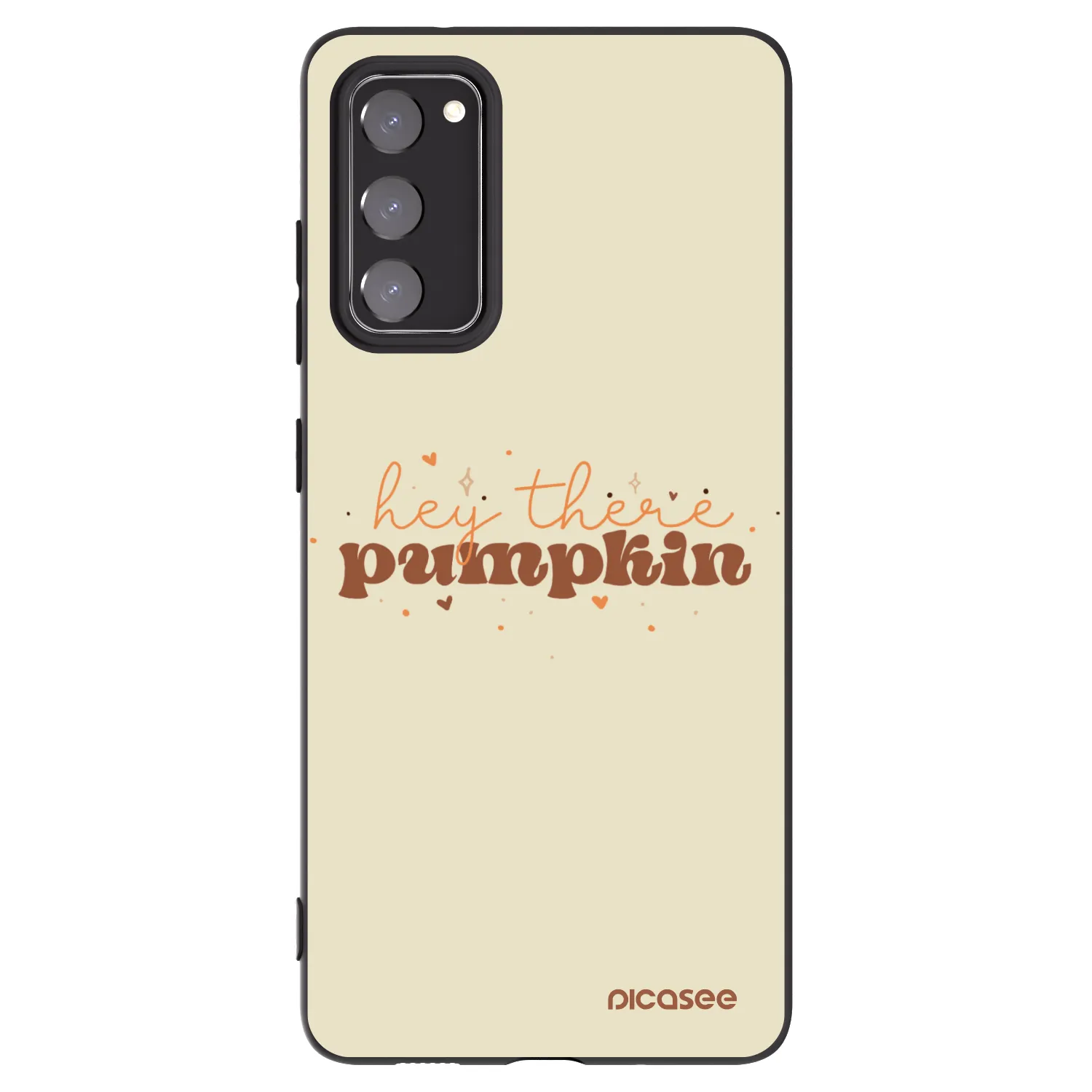Picasee silikonový černý obal pro Samsung Galaxy S20 FE - Hey there pumpkin
