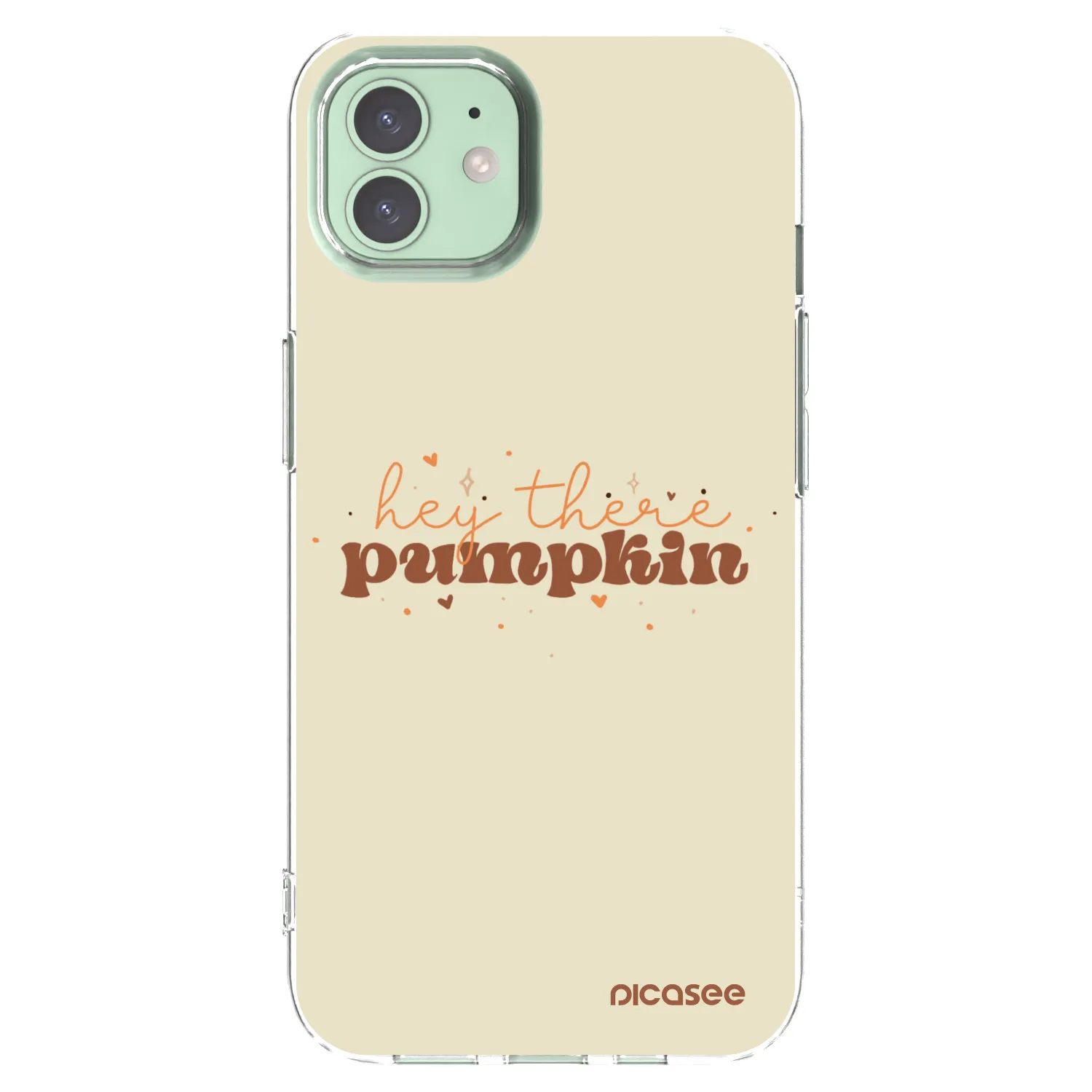 Picasee silikonový průhledný obal pro Apple iPhone 12 Pro - Hey there pumpkin