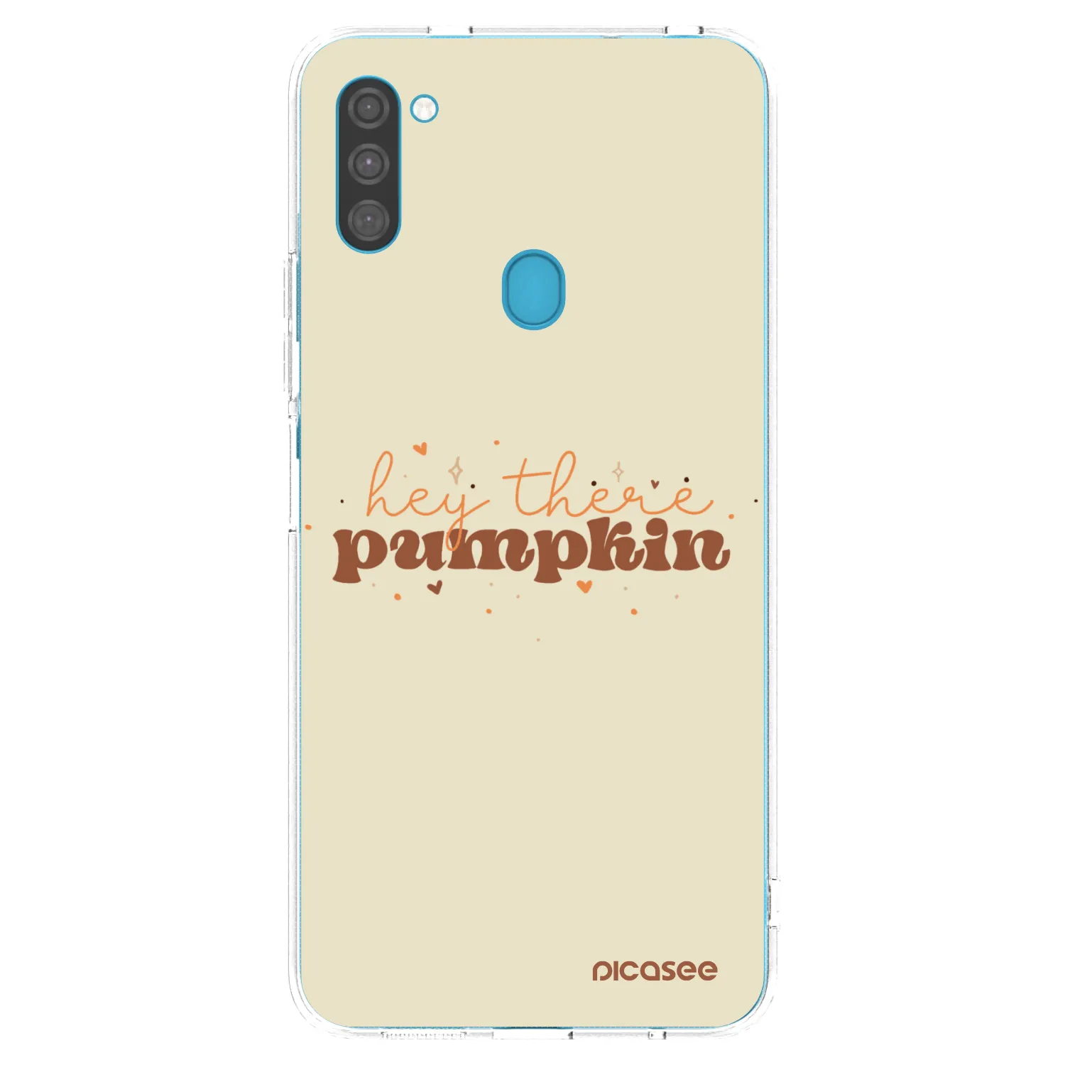 Picasee silikonový průhledný obal pro Samsung Galaxy M11 - Hey there pumpkin