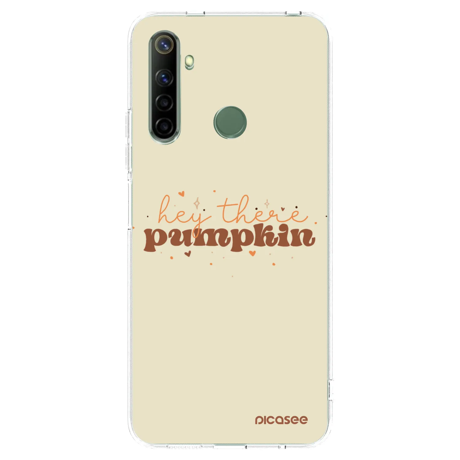 Picasee silikonový průhledný obal pro Realme 6i - Hey there pumpkin