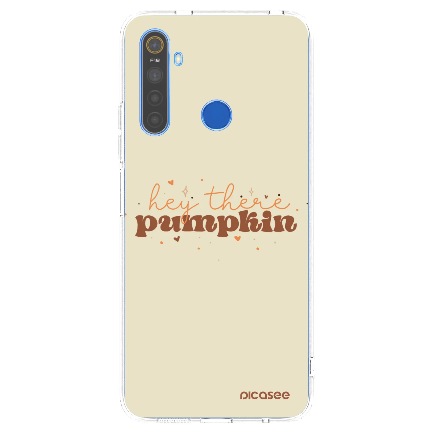 Picasee silikonový průhledný obal pro Realme 5 - Hey there pumpkin