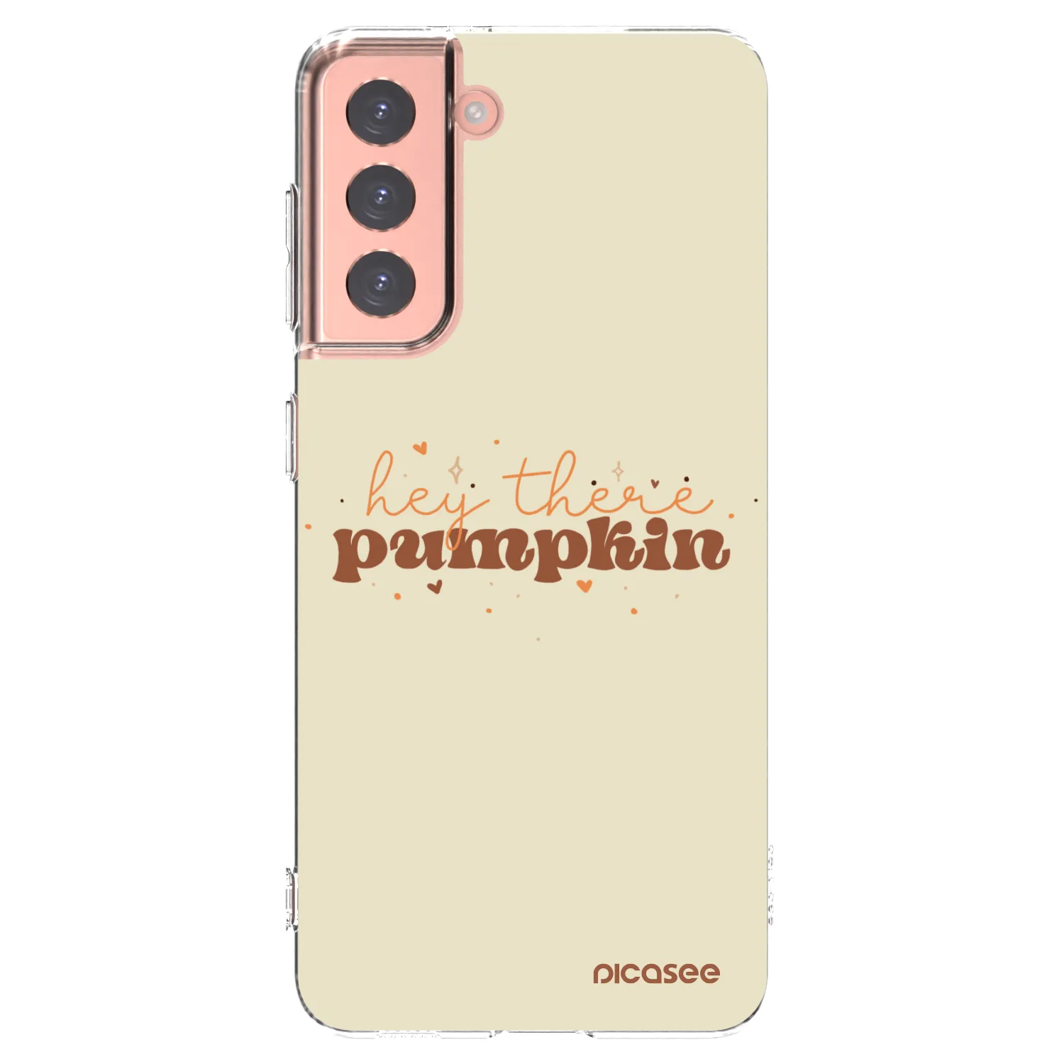 Picasee silikonový průhledný obal pro Samsung Galaxy S21 5G G991B - Hey there pumpkin