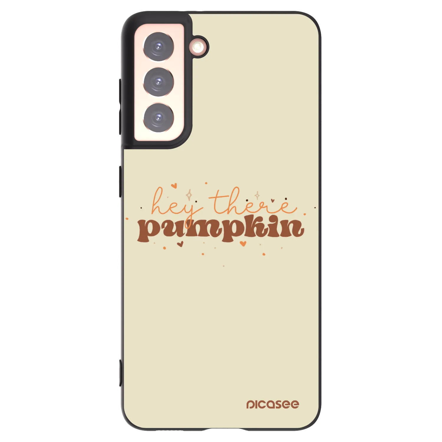 Picasee silikonový černý obal pro Samsung Galaxy S21 5G G991B - Hey there pumpkin
