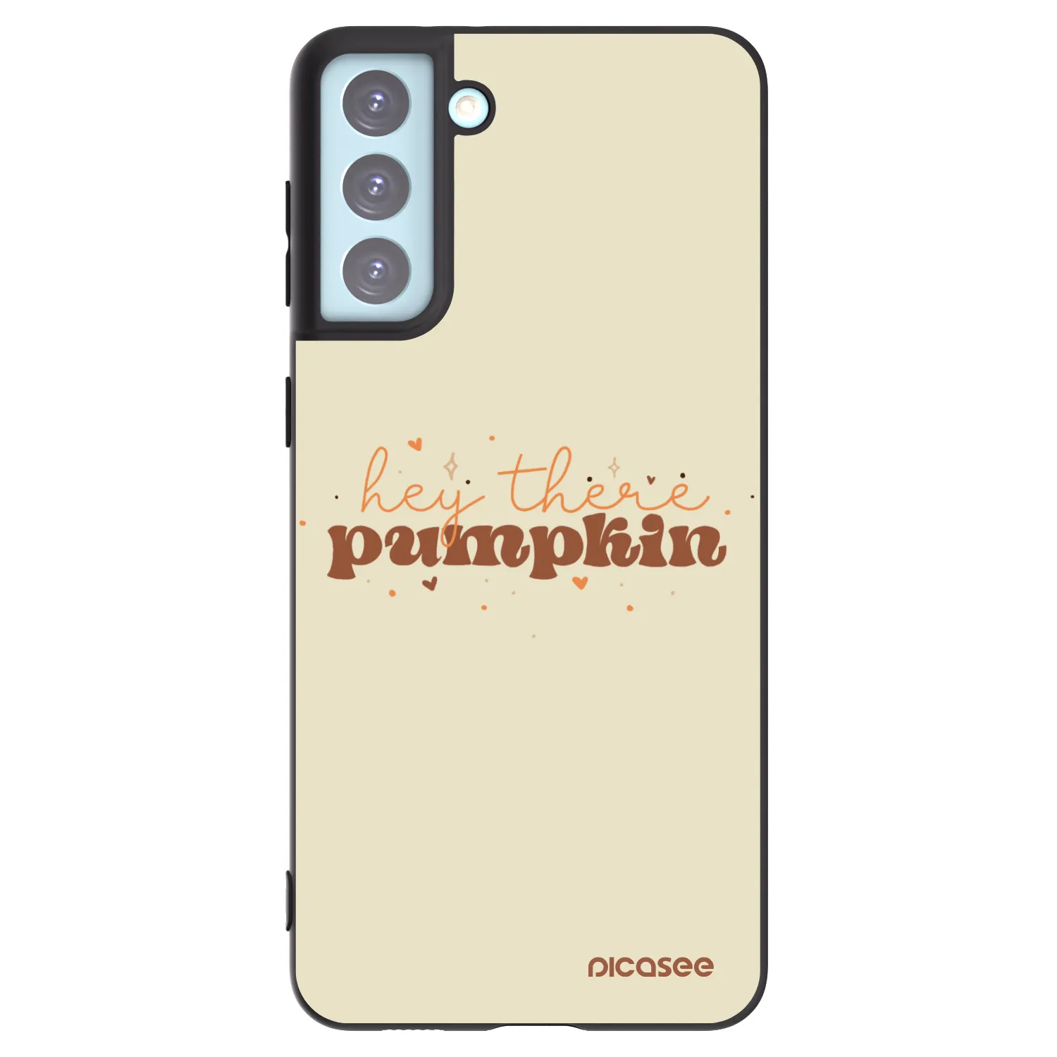Picasee silikonový černý obal pro Samsung Galaxy S21+ 5G G996F - Hey there pumpkin