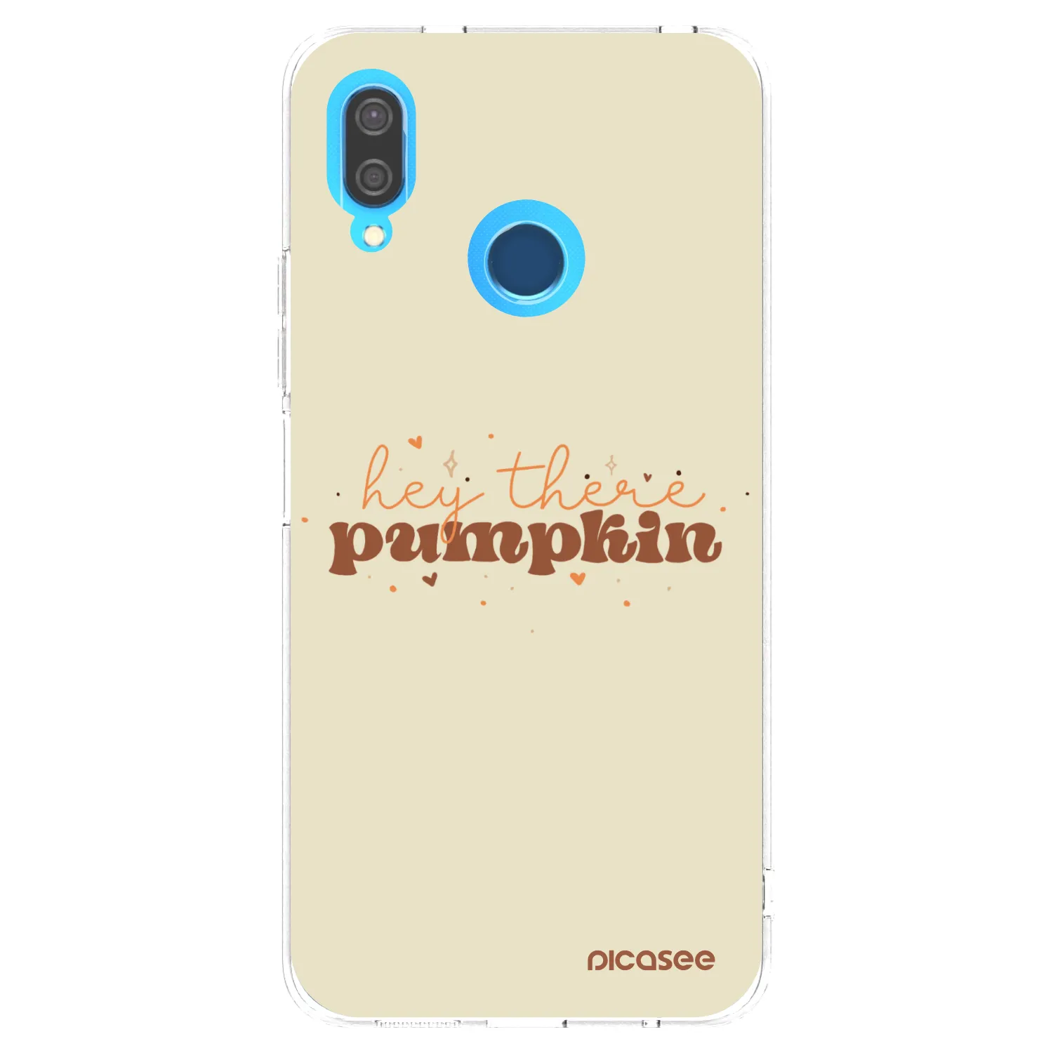 Picasee silikonový průhledný obal pro Huawei P20 Lite - Hey there pumpkin