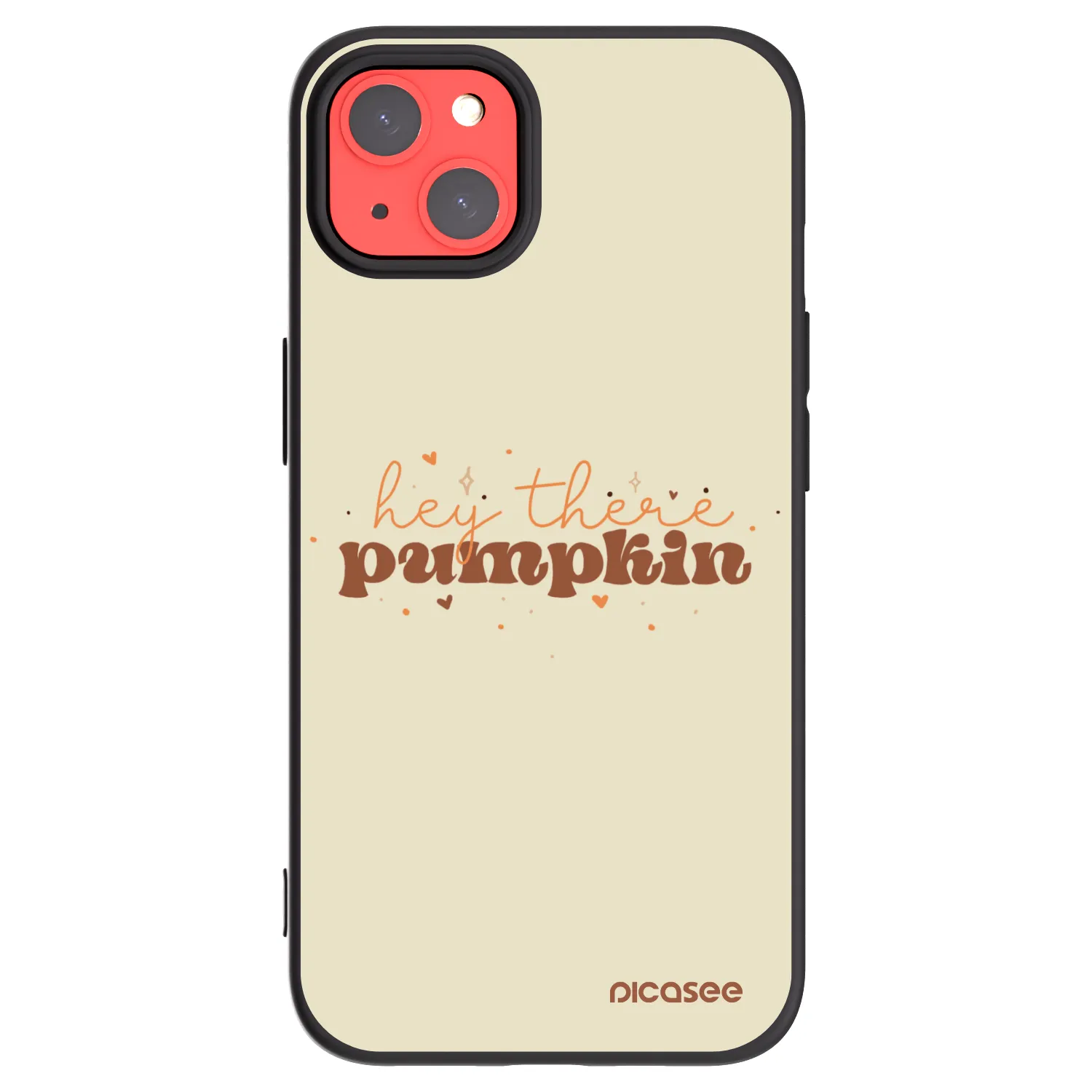 Picasee silikonový černý obal pro Apple iPhone 13 - Hey there pumpkin