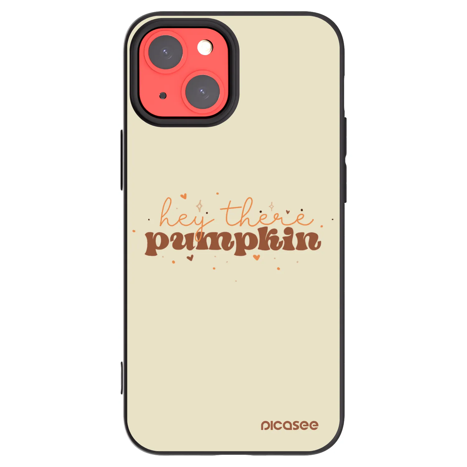 Picasee silikonový černý obal pro Apple iPhone 13 mini - Hey there pumpkin