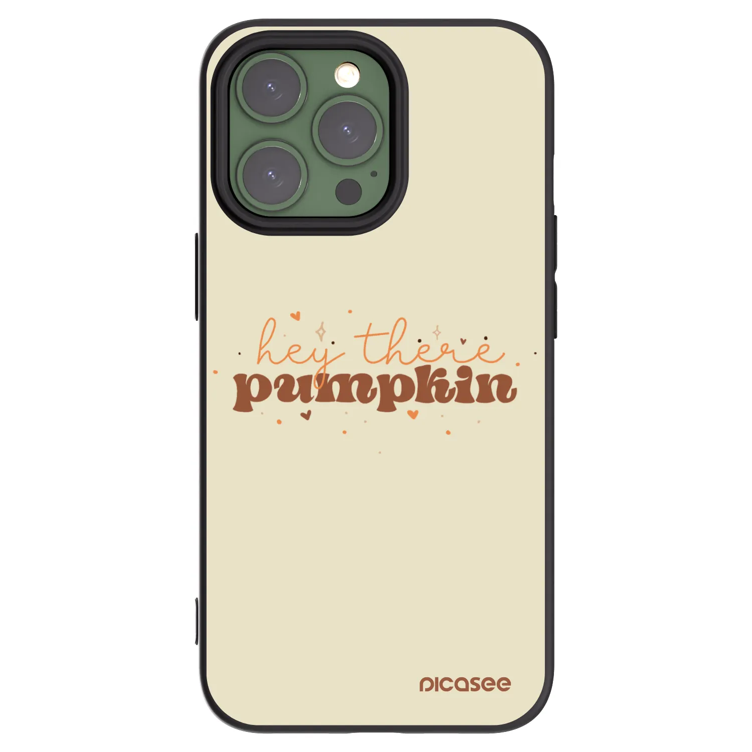 Picasee silikonový černý obal pro Apple iPhone 13 Pro - Hey there pumpkin