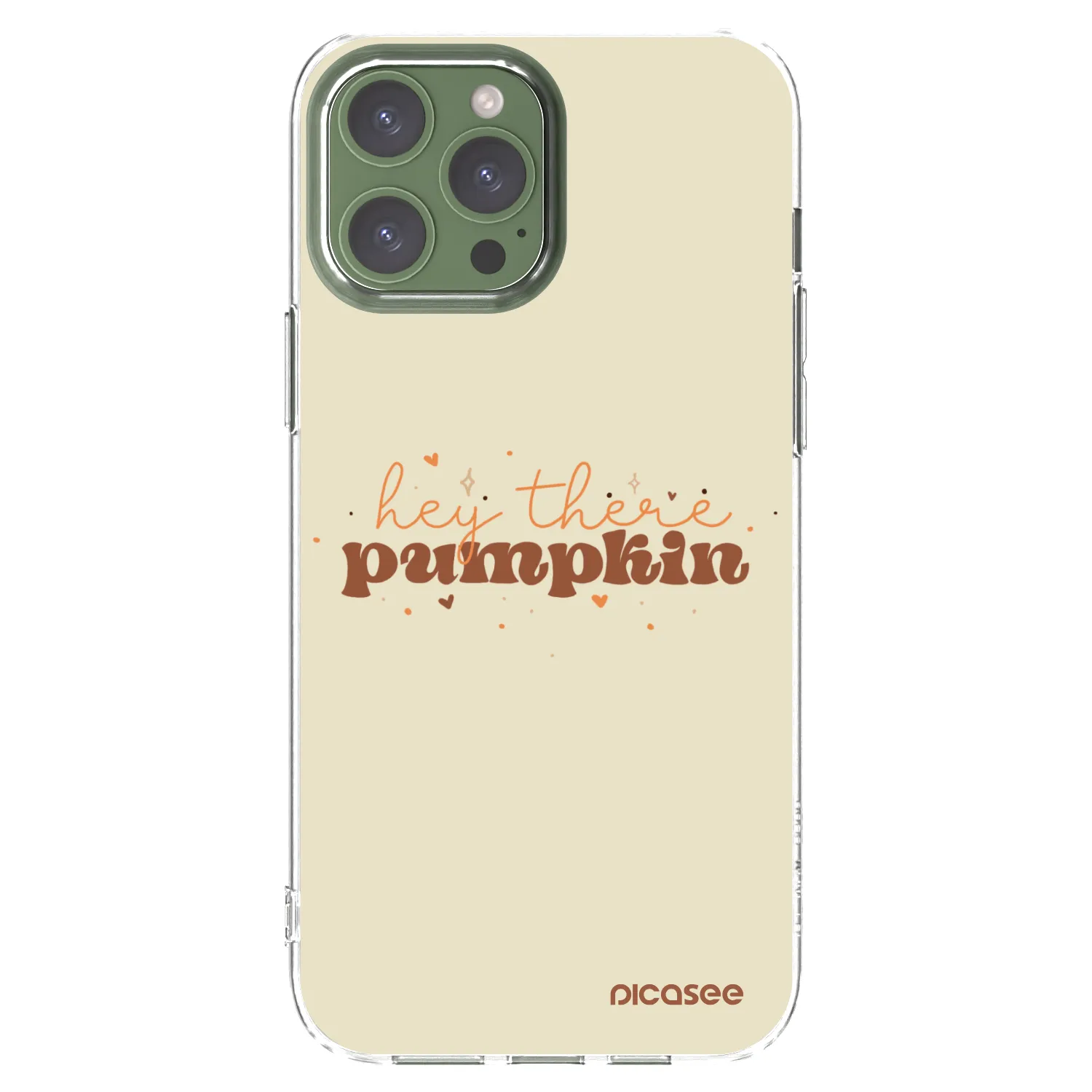 Picasee silikonový průhledný obal pro Apple iPhone 13 Pro Max - Hey there pumpkin