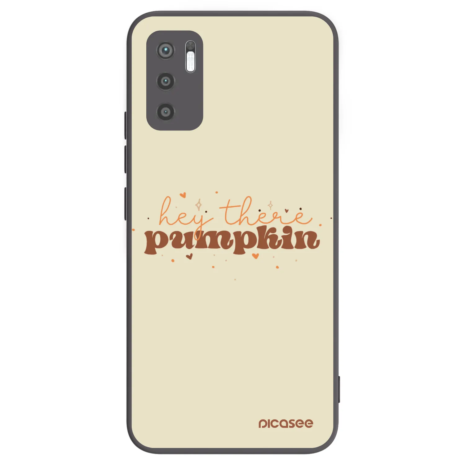 Picasee silikonový černý obal pro Xiaomi Redmi Note 10 5G - Hey there pumpkin