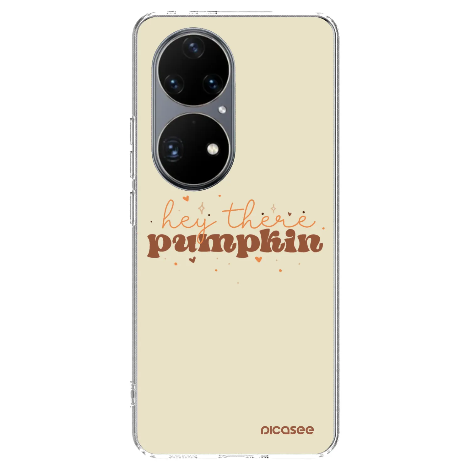 Picasee silikonový průhledný obal pro Huawei P50 - Hey there pumpkin