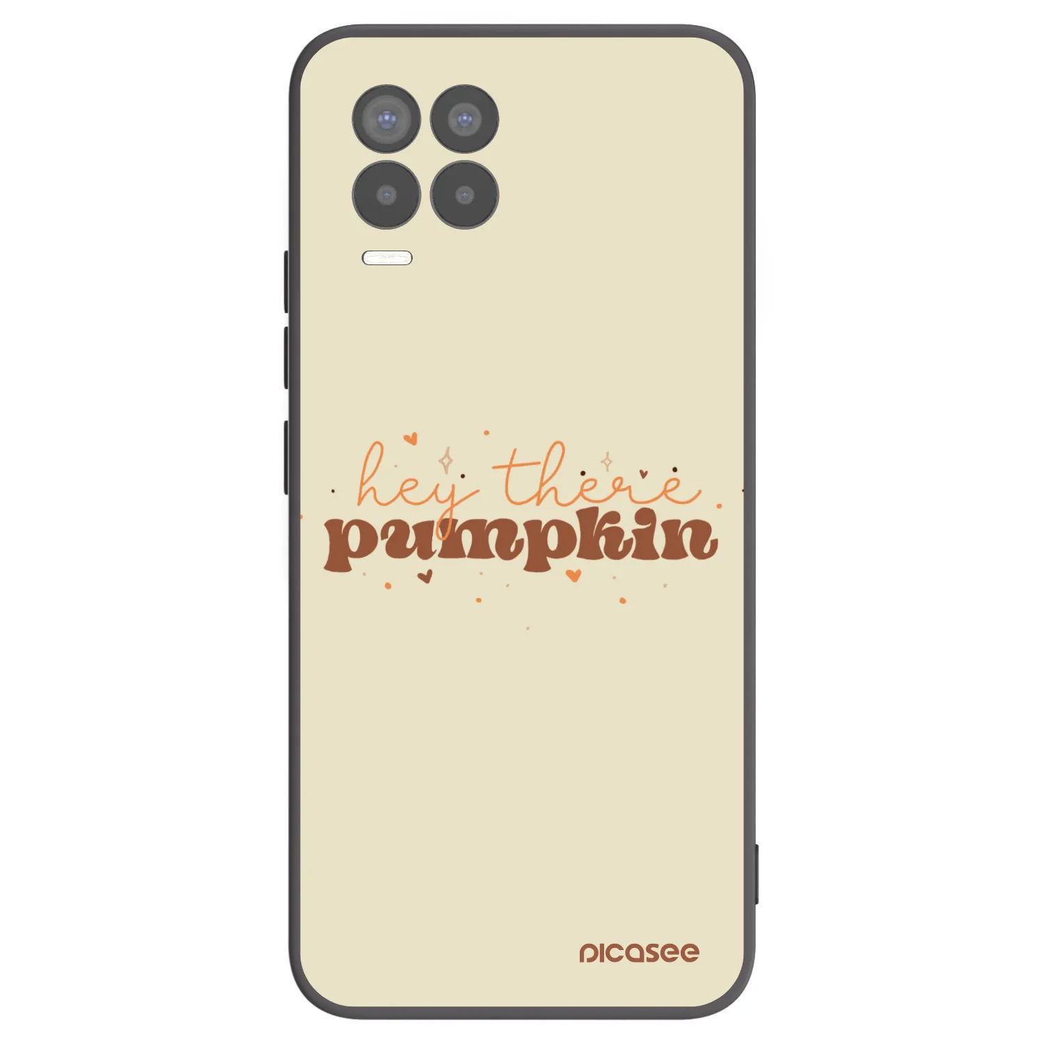 Picasee silikonový černý obal pro Realme 8 4G - Hey there pumpkin