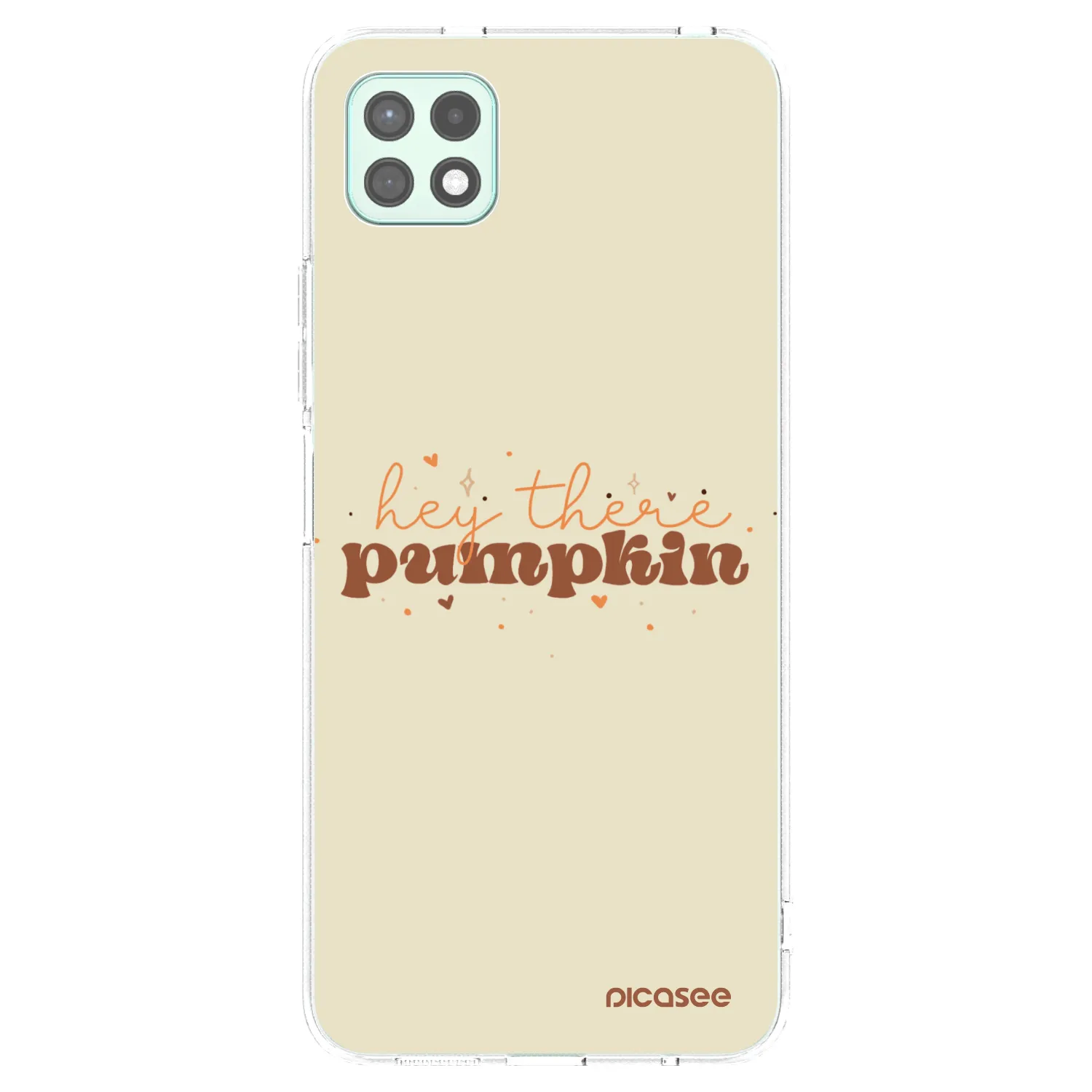 Picasee silikonový průhledný obal pro Samsung Galaxy A22 A226B 5G - Hey there pumpkin
