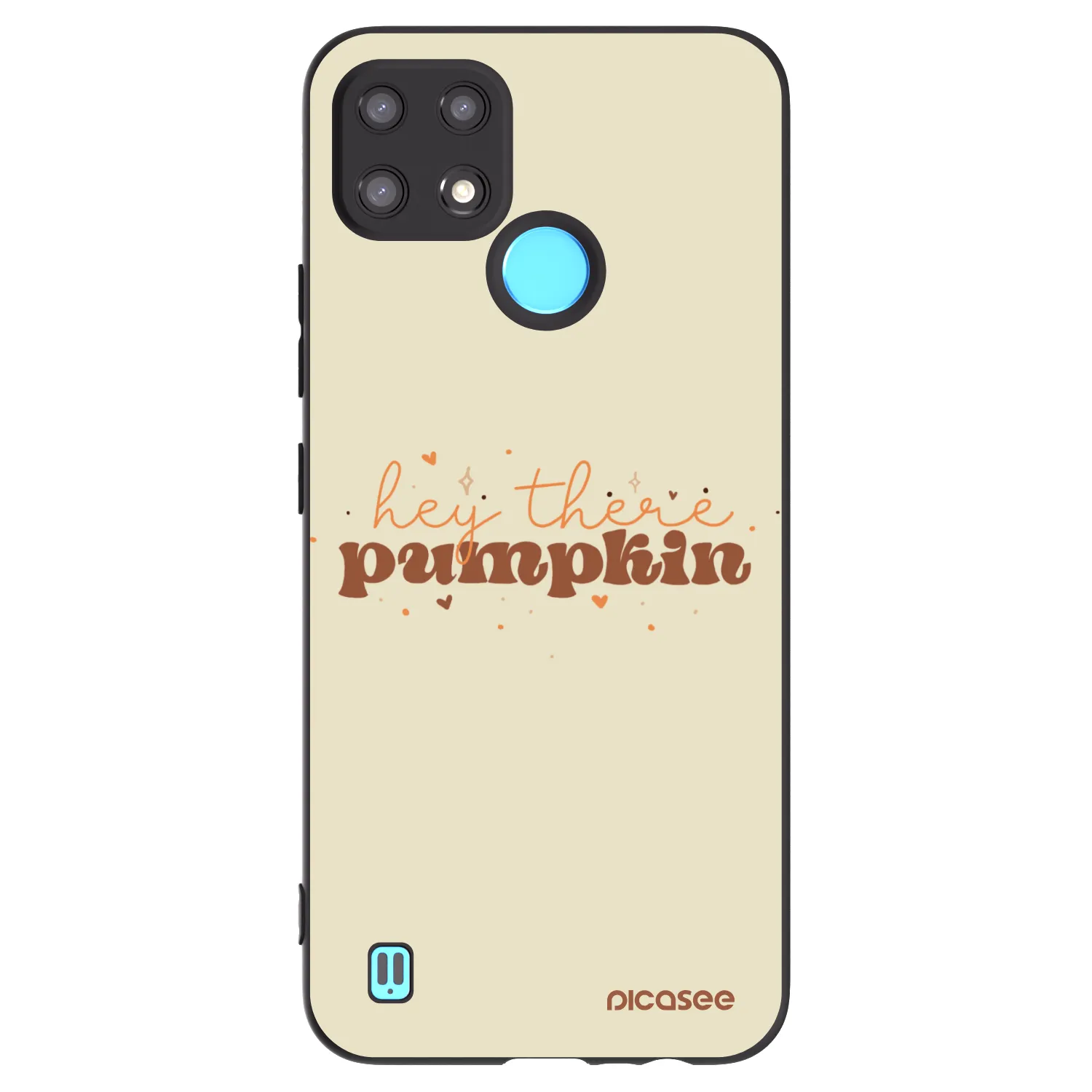 Picasee silikonový černý obal pro Realme C21 - Hey there pumpkin