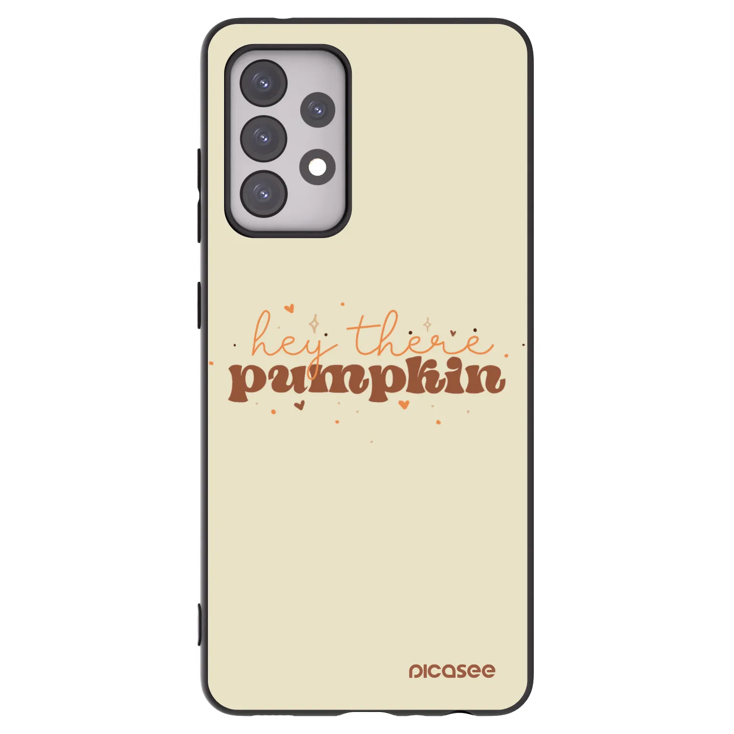 Picasee silikonový černý obal pro Samsung Galaxy A52s 5G A528B - Hey there pumpkin