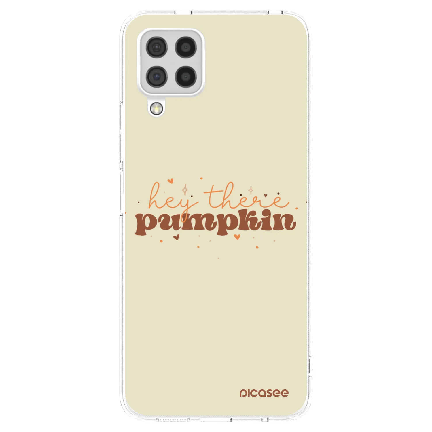Picasee silikonový průhledný obal pro Samsung Galaxy A22 A225F 4G - Hey there pumpkin