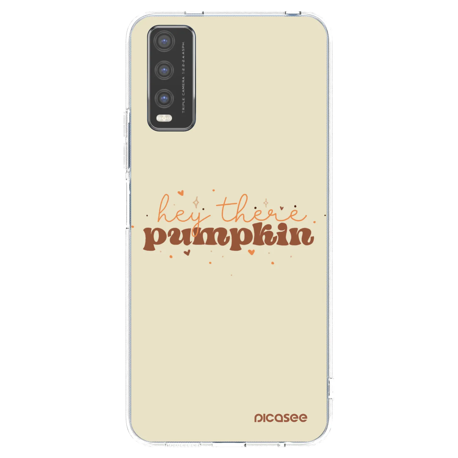 Picasee silikonový průhledný obal pro Vivo Y20s - Hey there pumpkin