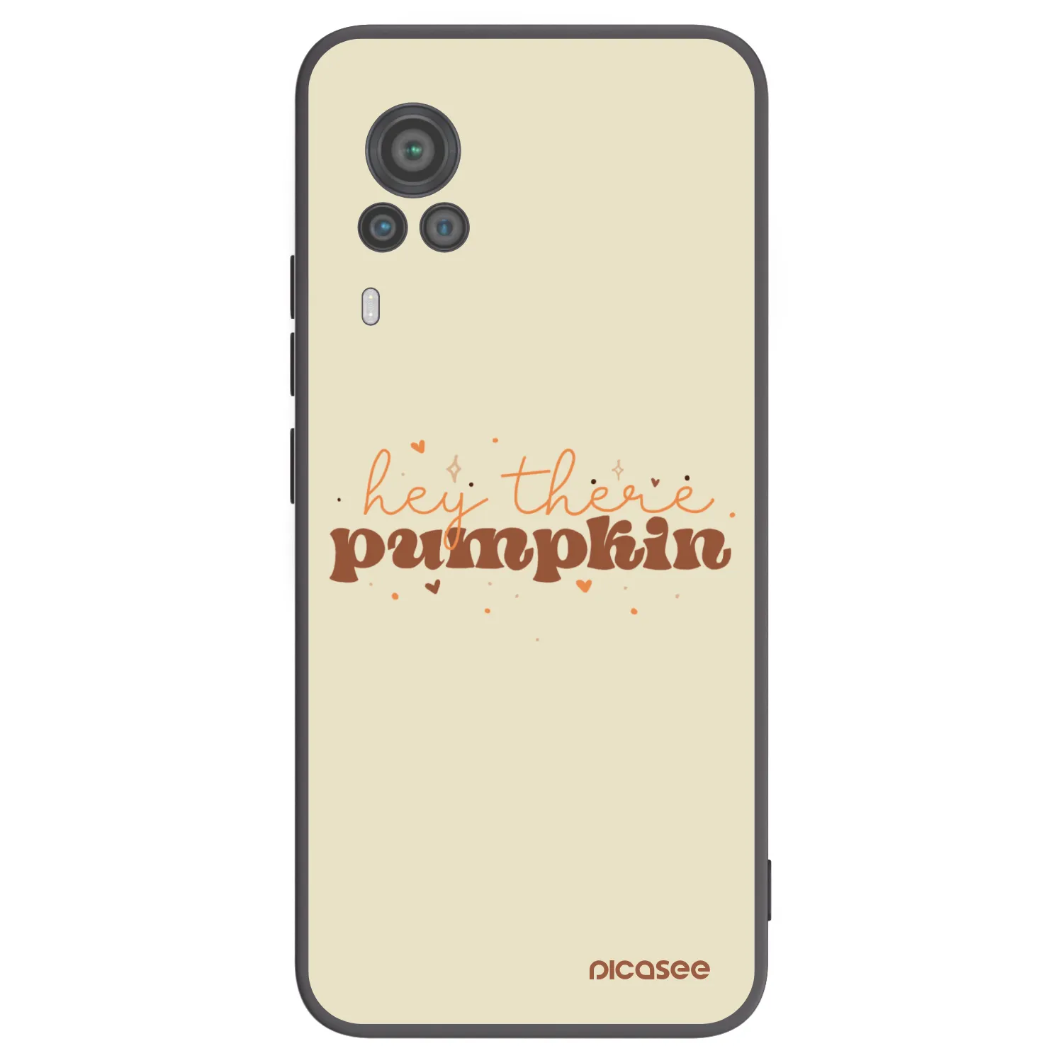 Picasee silikonový černý obal pro Vivo X60 Pro 5G - Hey there pumpkin