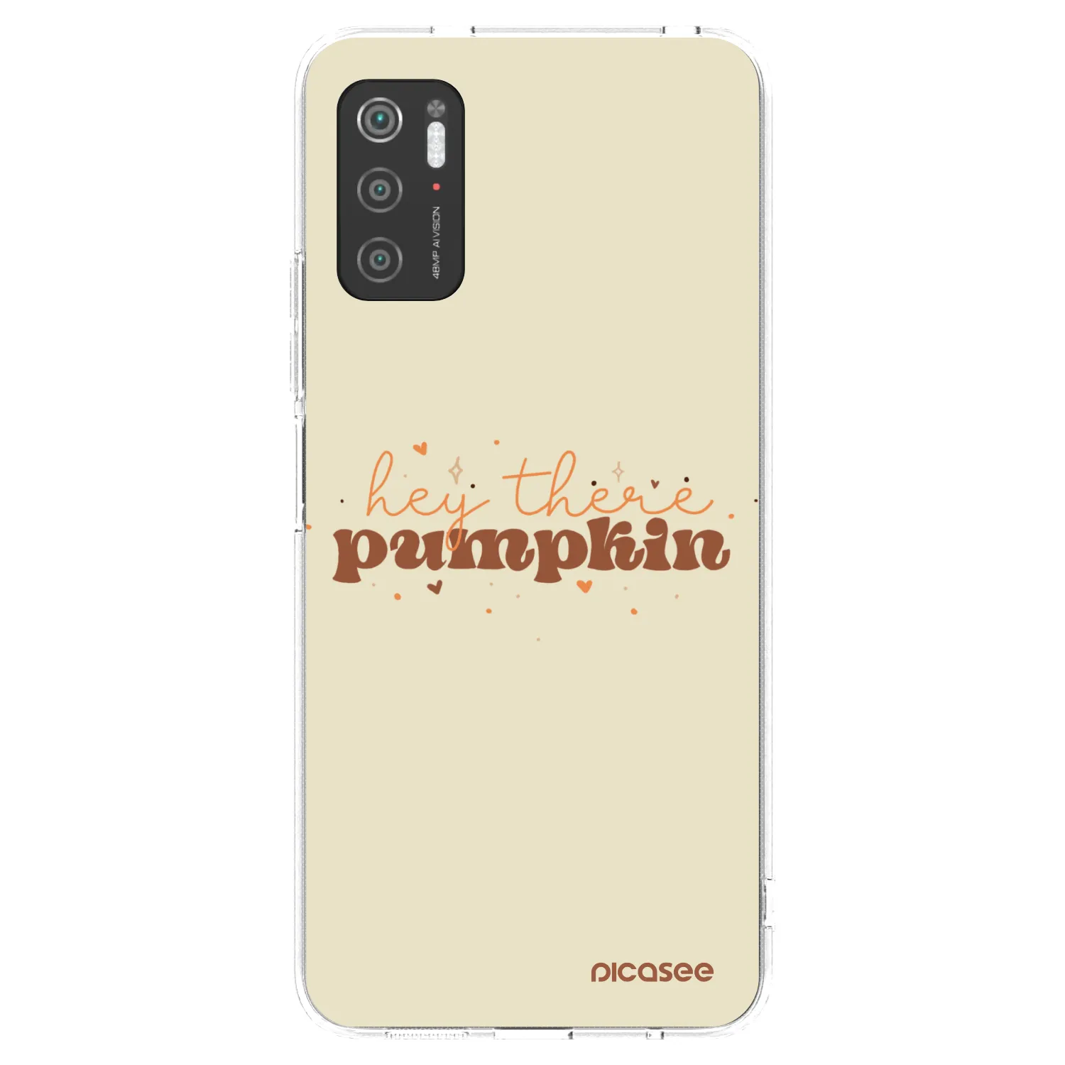 Picasee silikonový průhledný obal pro Xiaomi Poco M3 Pro 5G - Hey there pumpkin