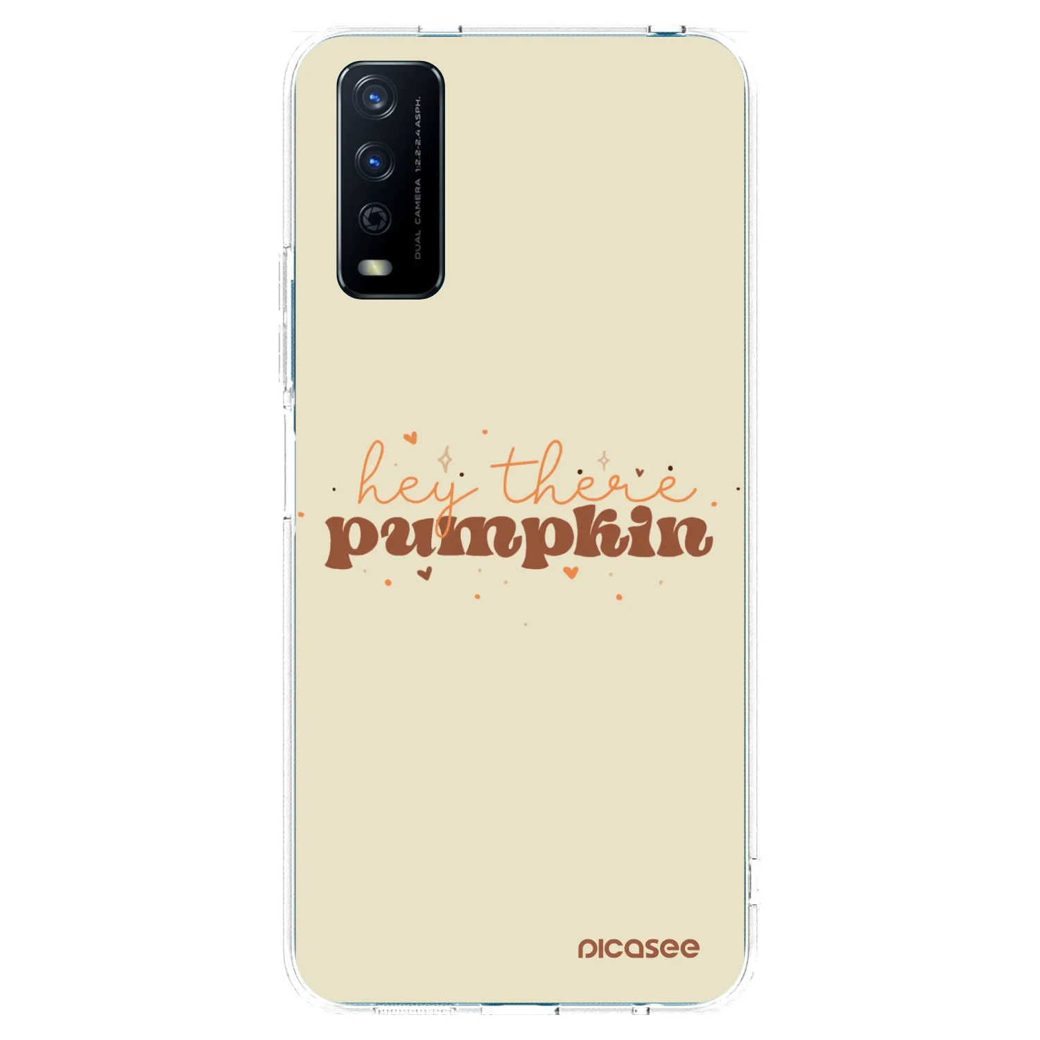 Picasee silikonový průhledný obal pro Vivo Y11s - Hey there pumpkin