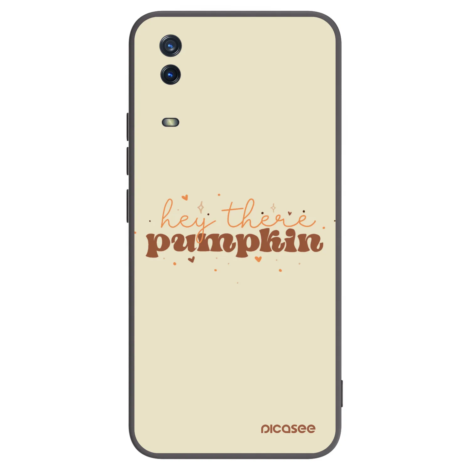 Picasee silikonový černý obal pro Vivo Y11s - Hey there pumpkin