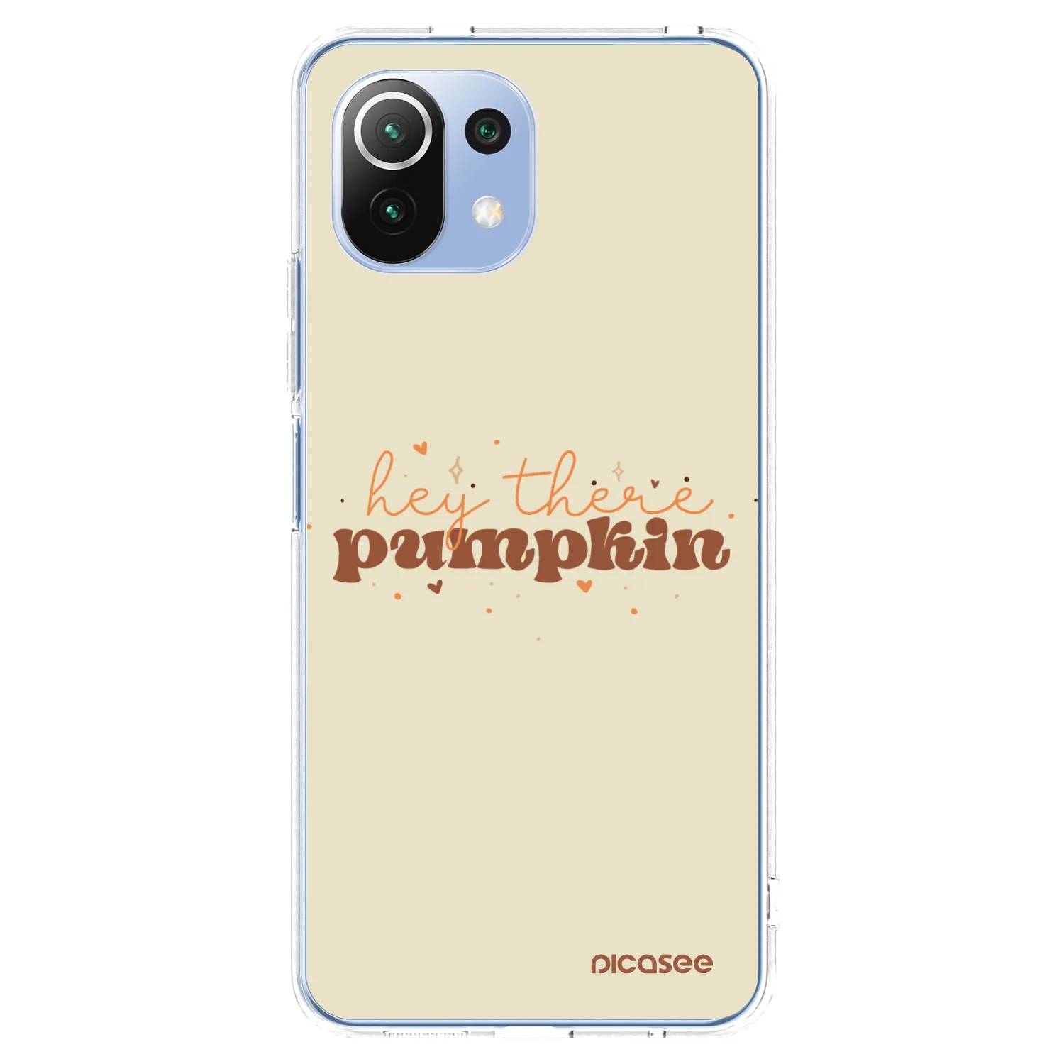 Picasee silikonový průhledný obal pro Xiaomi 11 Lite 5G NE - Hey there pumpkin