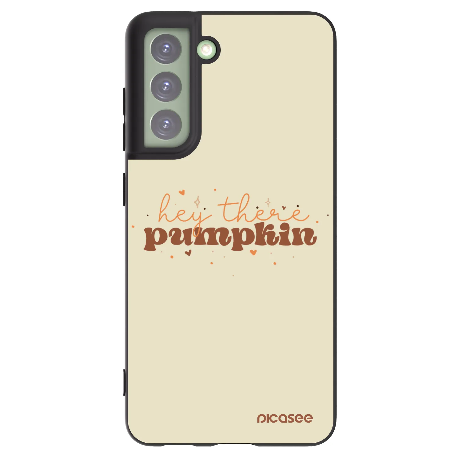 Picasee silikonový černý obal pro Samsung Galaxy S21 FE 5G - Hey there pumpkin