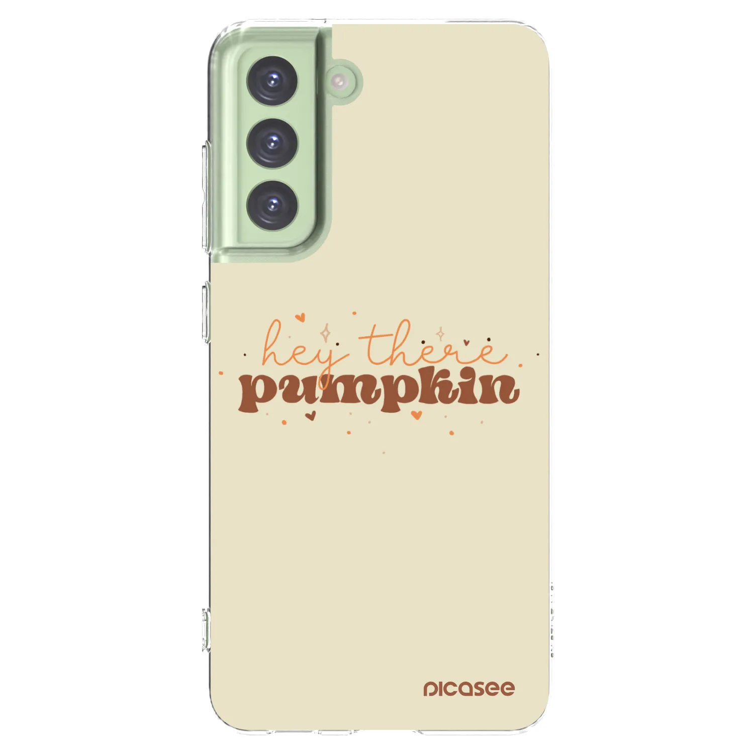 Picasee silikonový průhledný obal pro Samsung Galaxy S21 FE 5G - Hey there pumpkin