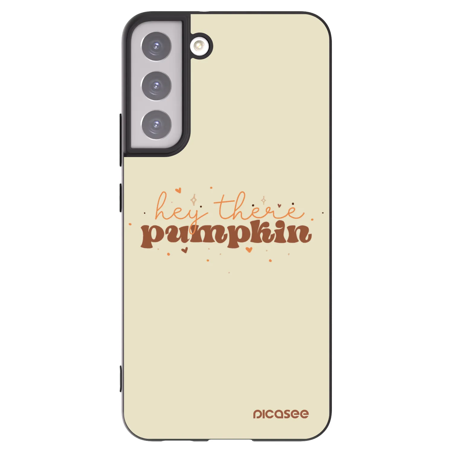 Picasee silikonový černý obal pro Samsung Galaxy S22+ 5G - Hey there pumpkin