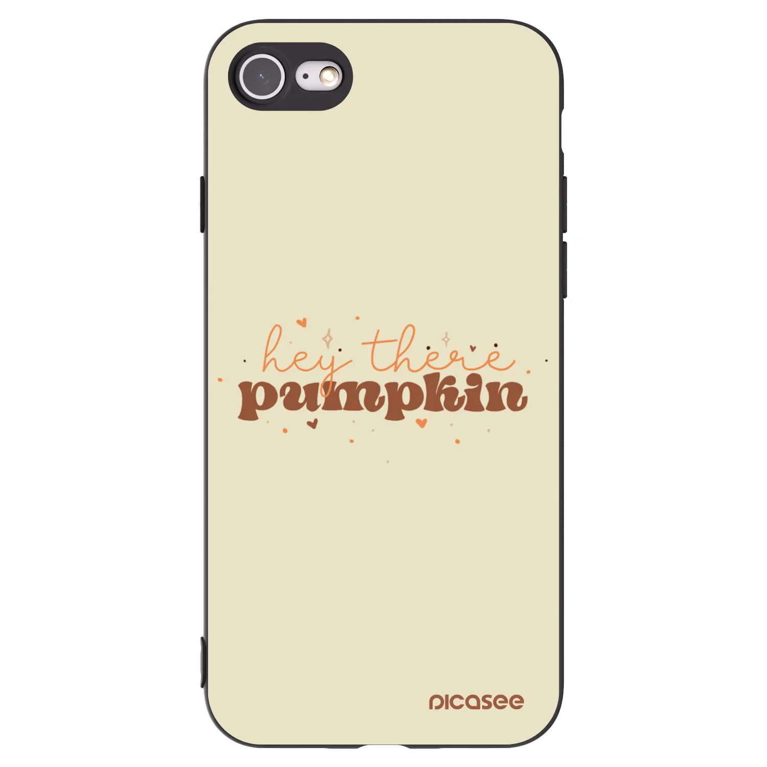Picasee silikonový černý obal pro Apple iPhone SE 2022 - Hey there pumpkin