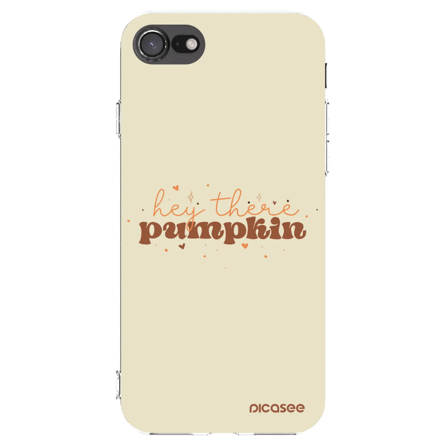 Picasee silikonový průhledný obal pro Apple iPhone SE 2022 - Hey there pumpkin