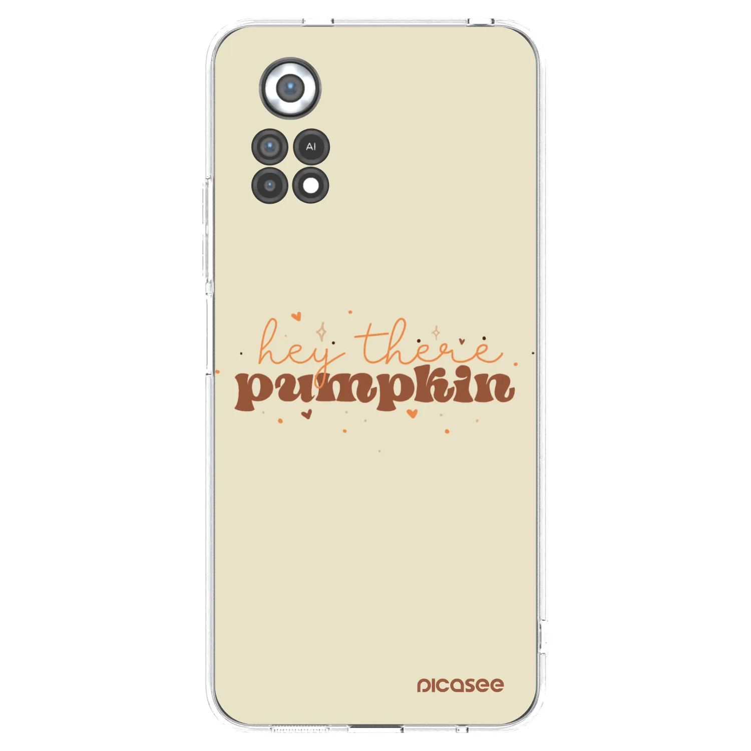 Picasee silikonový průhledný obal pro Xiaomi Poco X4 Pro 5G - Hey there pumpkin