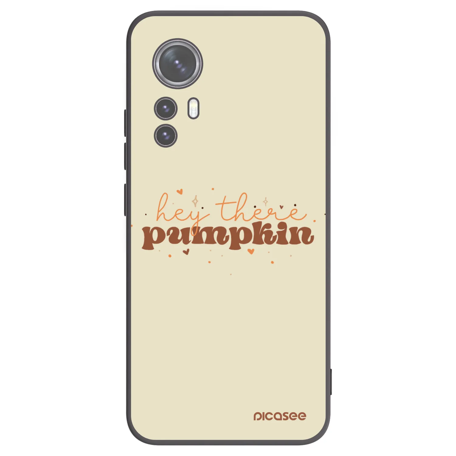 Picasee silikonový černý obal pro Xiaomi 12 - Hey there pumpkin
