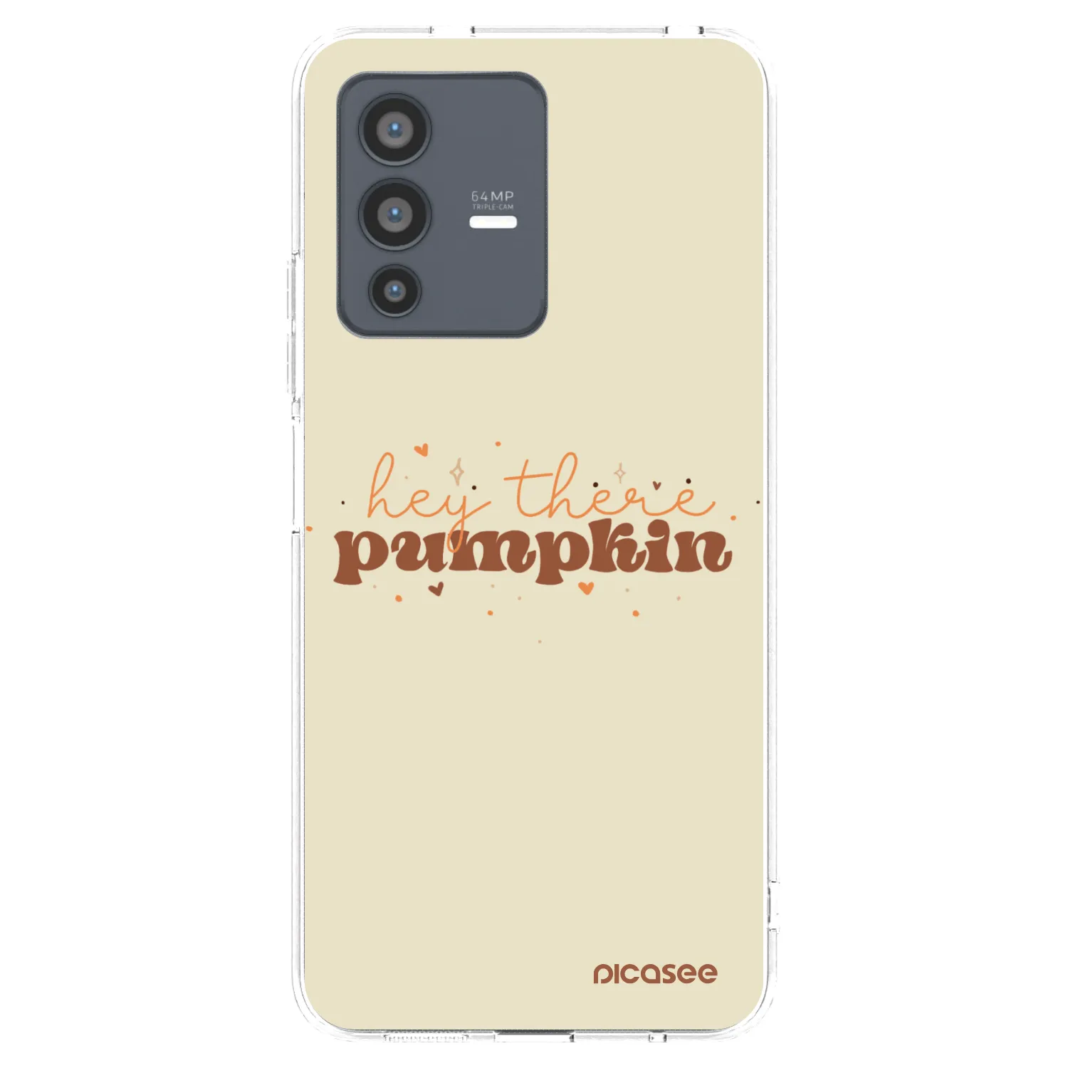 Picasee silikonový průhledný obal pro Vivo V23 5G - Hey there pumpkin