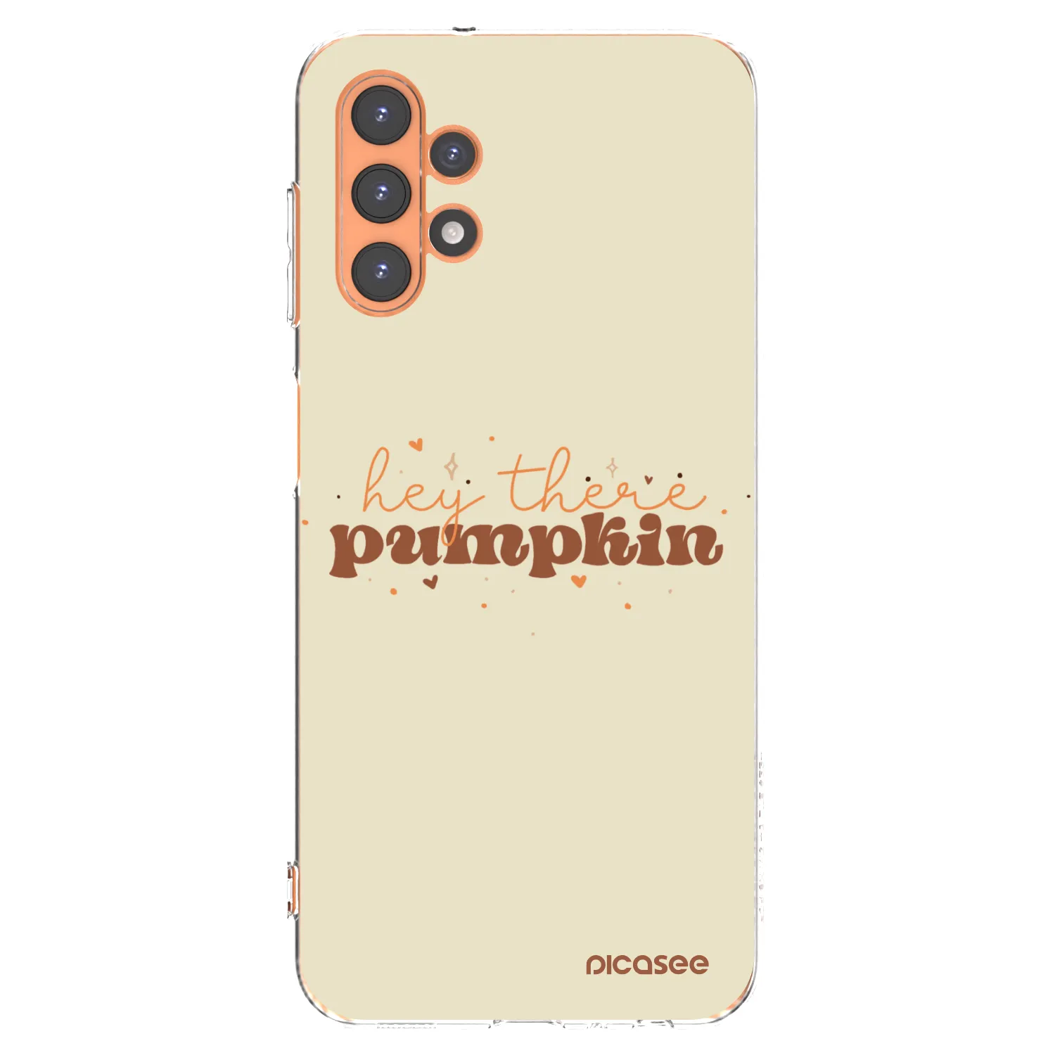 Picasee silikonový průhledný obal pro Samsung Galaxy A13 4G A135 - Hey there pumpkin