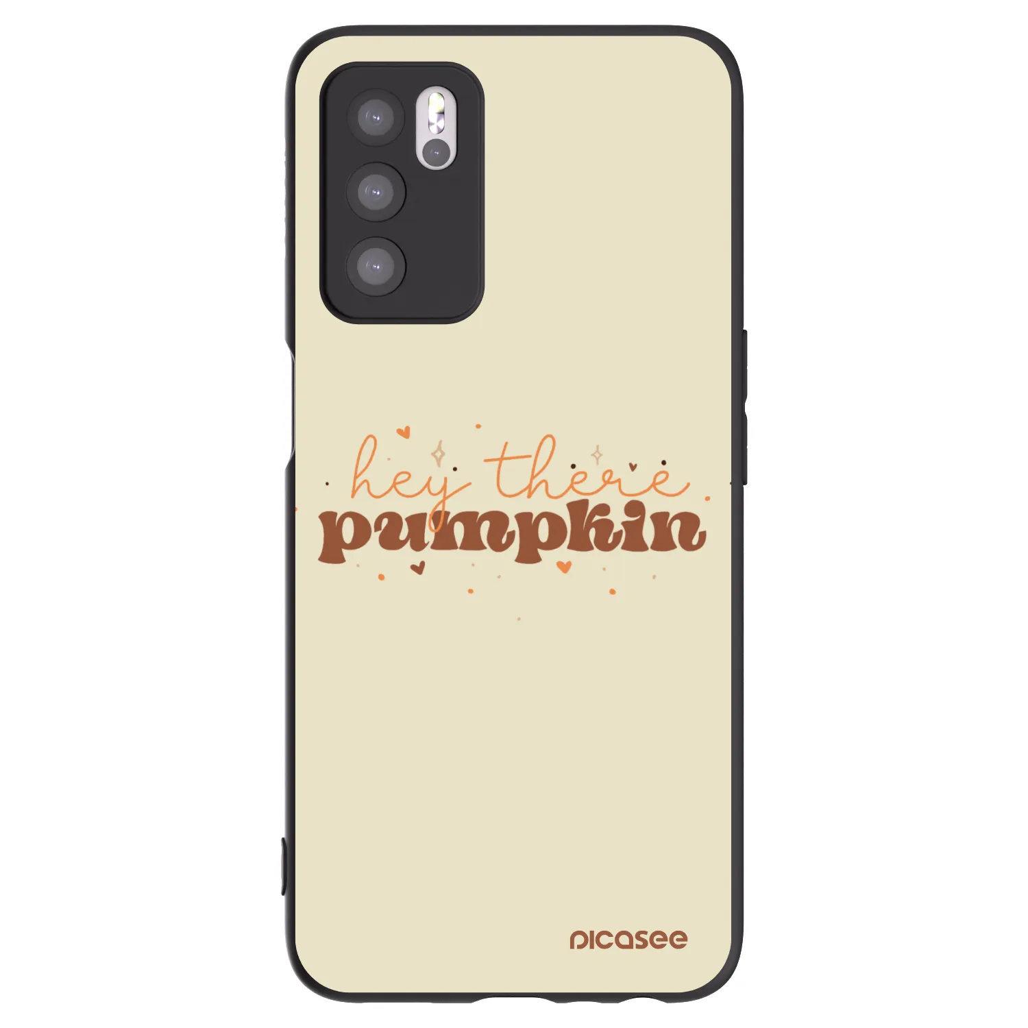 Picasee silikonový černý obal pro OPPO A16 - Hey there pumpkin