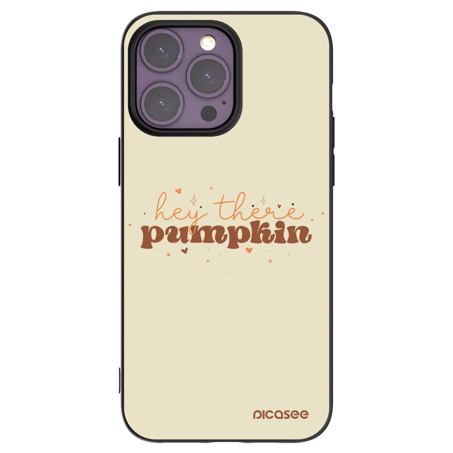 Picasee silikonový černý obal pro Apple iPhone 14 Pro Max - Hey there pumpkin