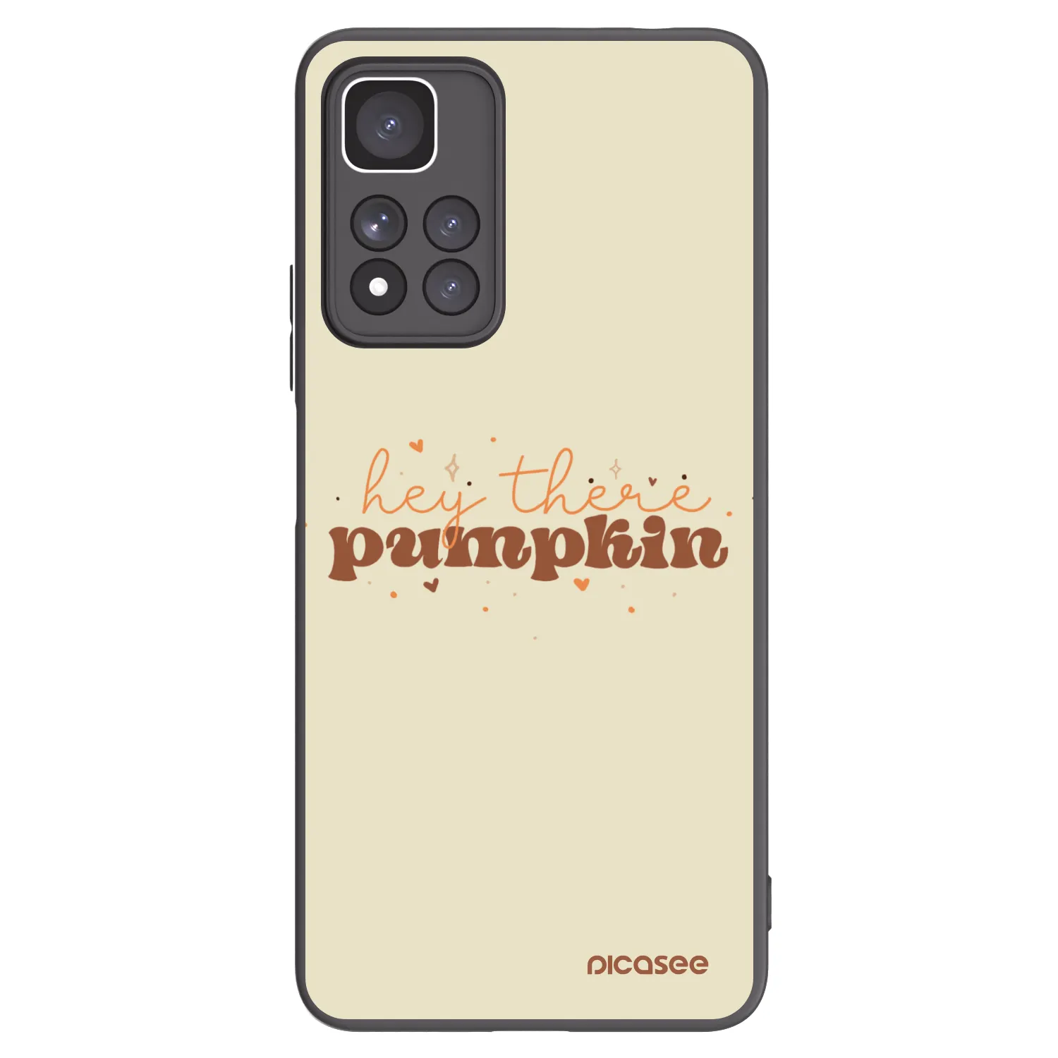 Picasee silikonový černý obal pro Xiaomi Redmi Note 11 Pro+ 5G - Hey there pumpkin