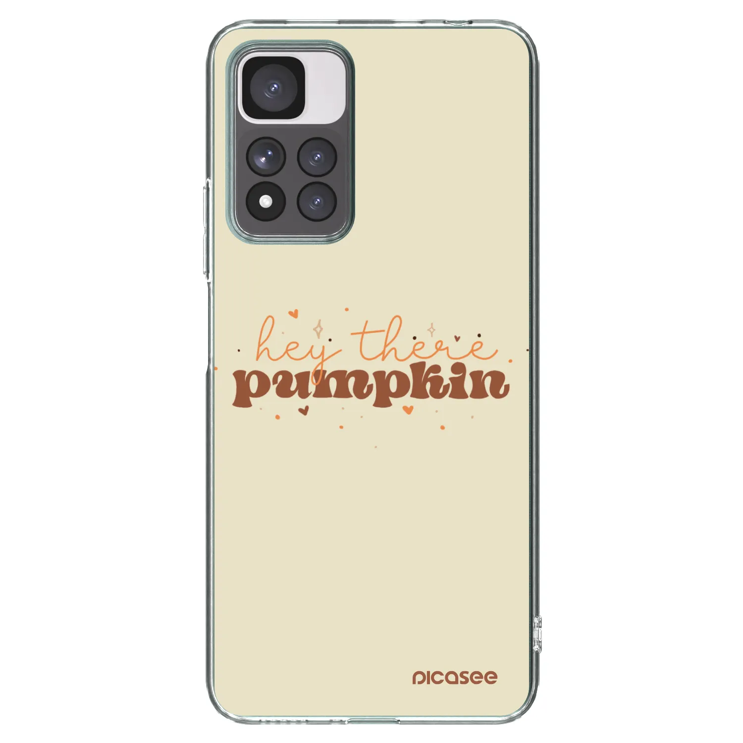 Picasee silikonový průhledný obal pro Xiaomi Redmi Note 11 Pro+ 5G - Hey there pumpkin