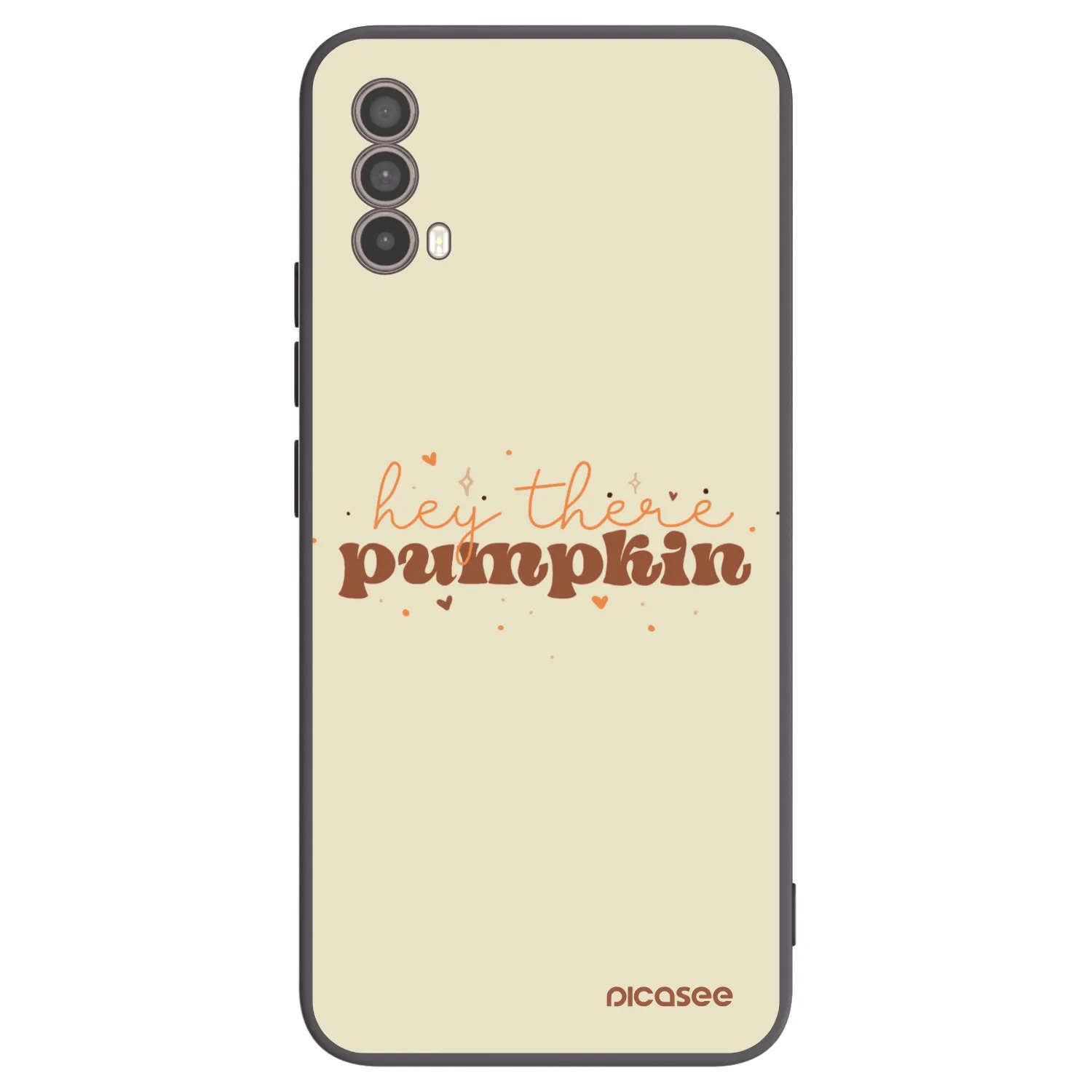 Picasee silikonový černý obal pro Motorola Moto E40 - Hey there pumpkin