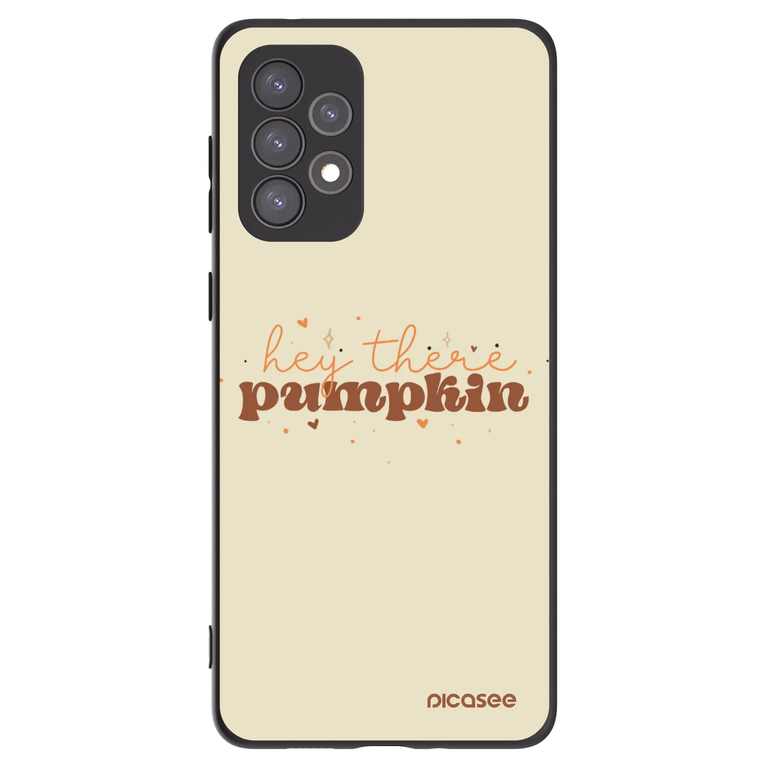Picasee silikonový černý obal pro Samsung Galaxy A73 5G - Hey there pumpkin
