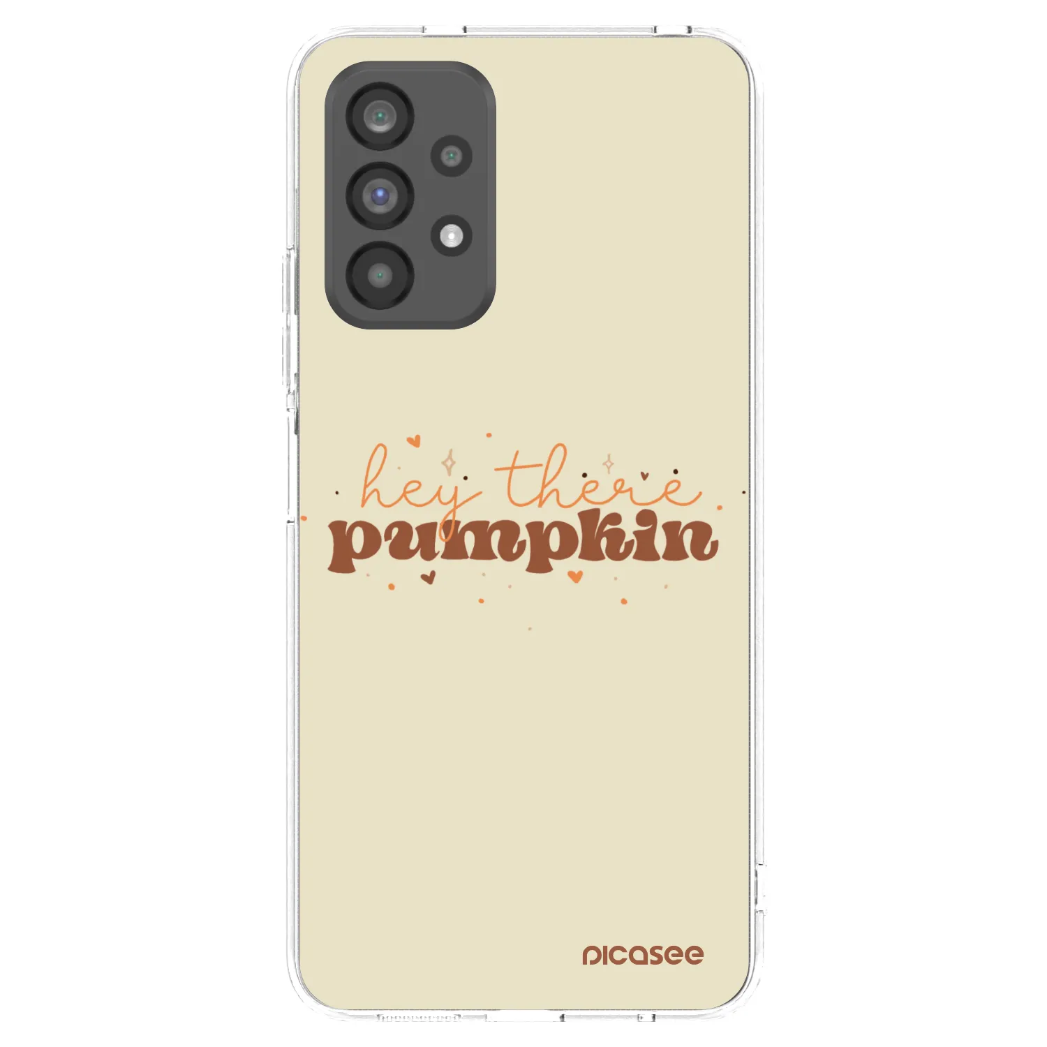 Picasee silikonový průhledný obal pro Samsung Galaxy A73 5G - Hey there pumpkin