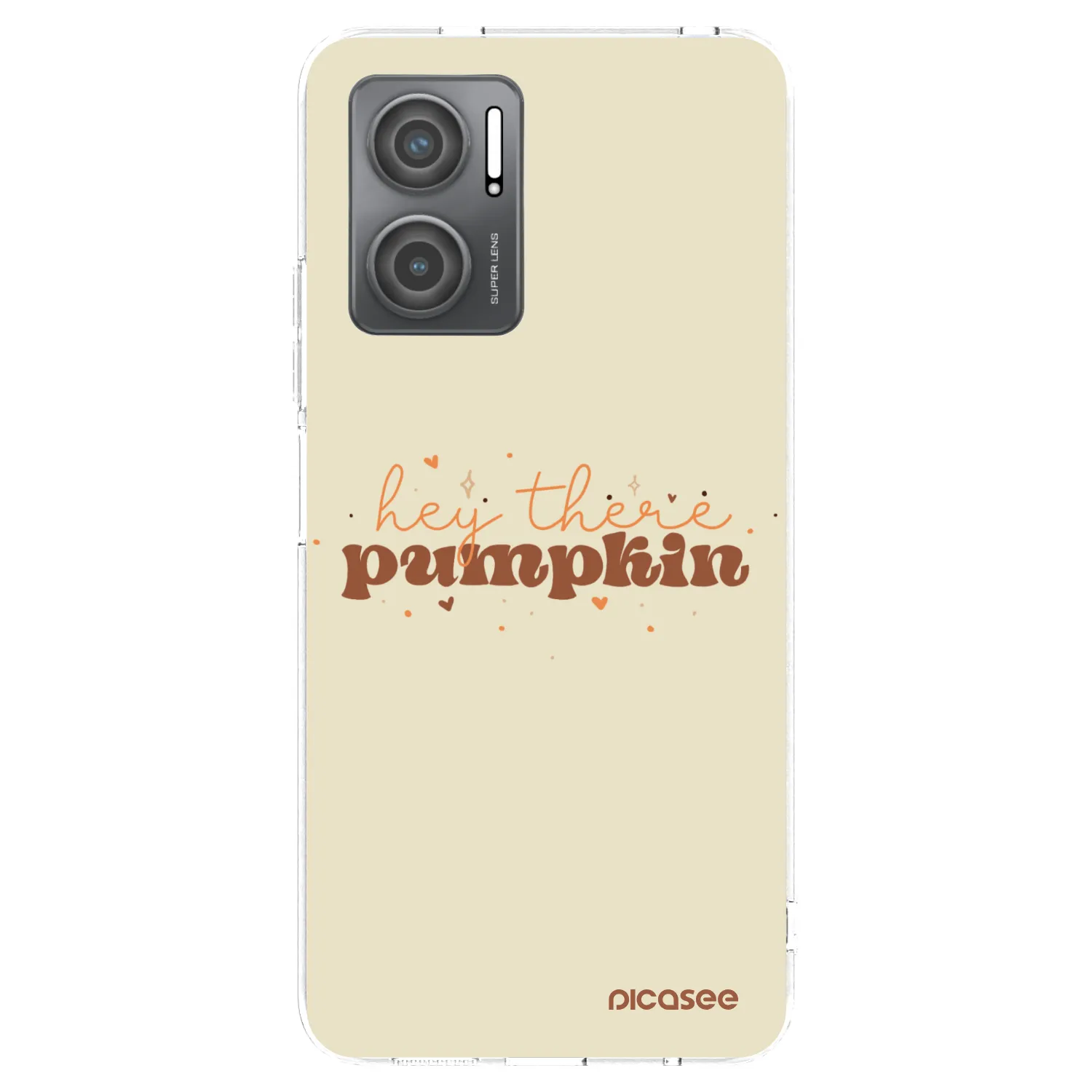 Picasee silikonový průhledný obal pro Xiaomi Redmi 10 5G - Hey there pumpkin