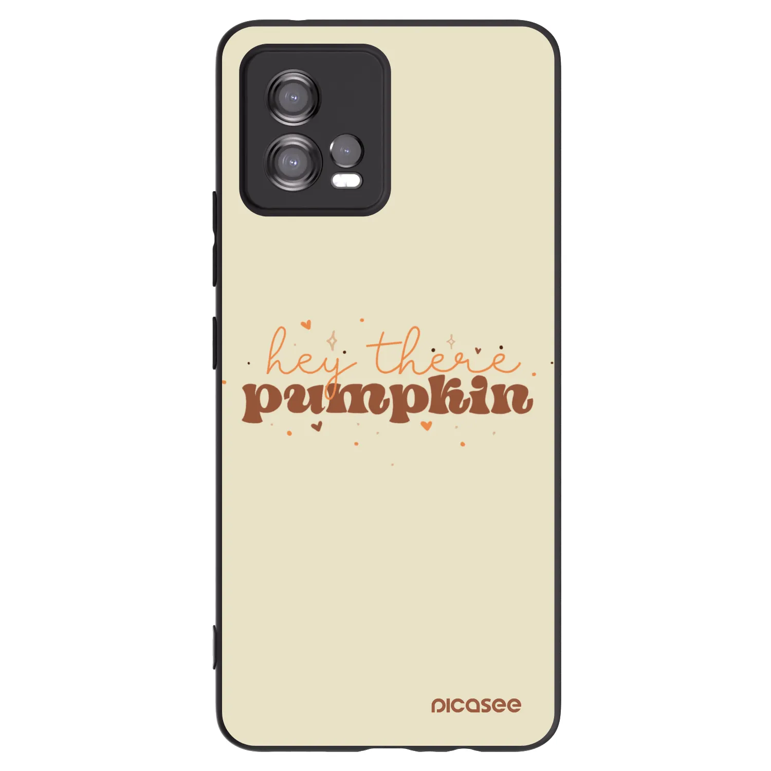 Picasee silikonový černý obal pro Motorola Moto G72 - Hey there pumpkin