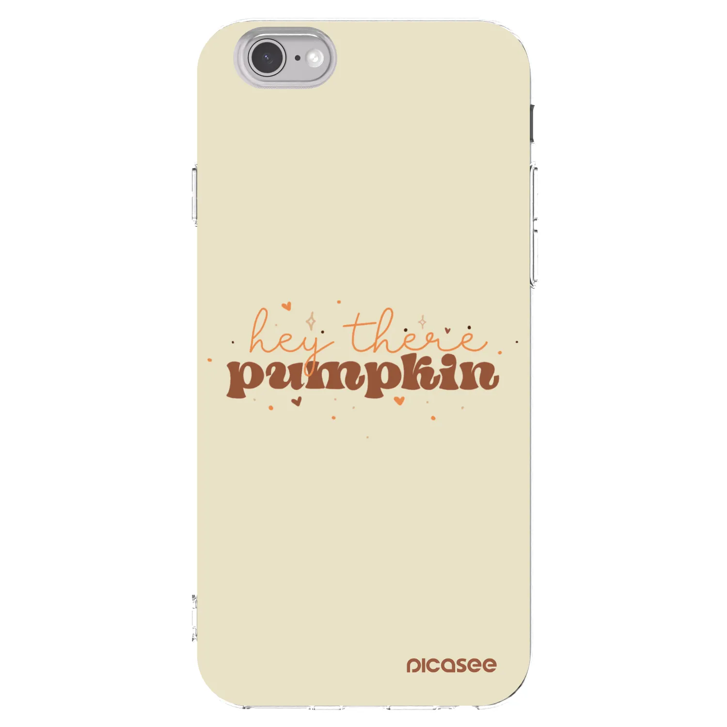 Picasee silikonový průhledný obal pro Apple iPhone 6/6S - Hey there pumpkin