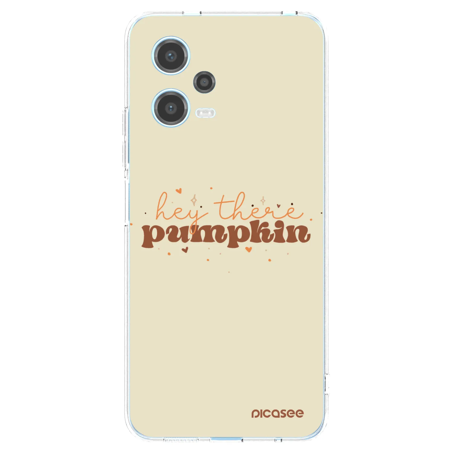 Picasee silikonový průhledný obal pro Xiaomi Redmi Note 12 5G - Hey there pumpkin