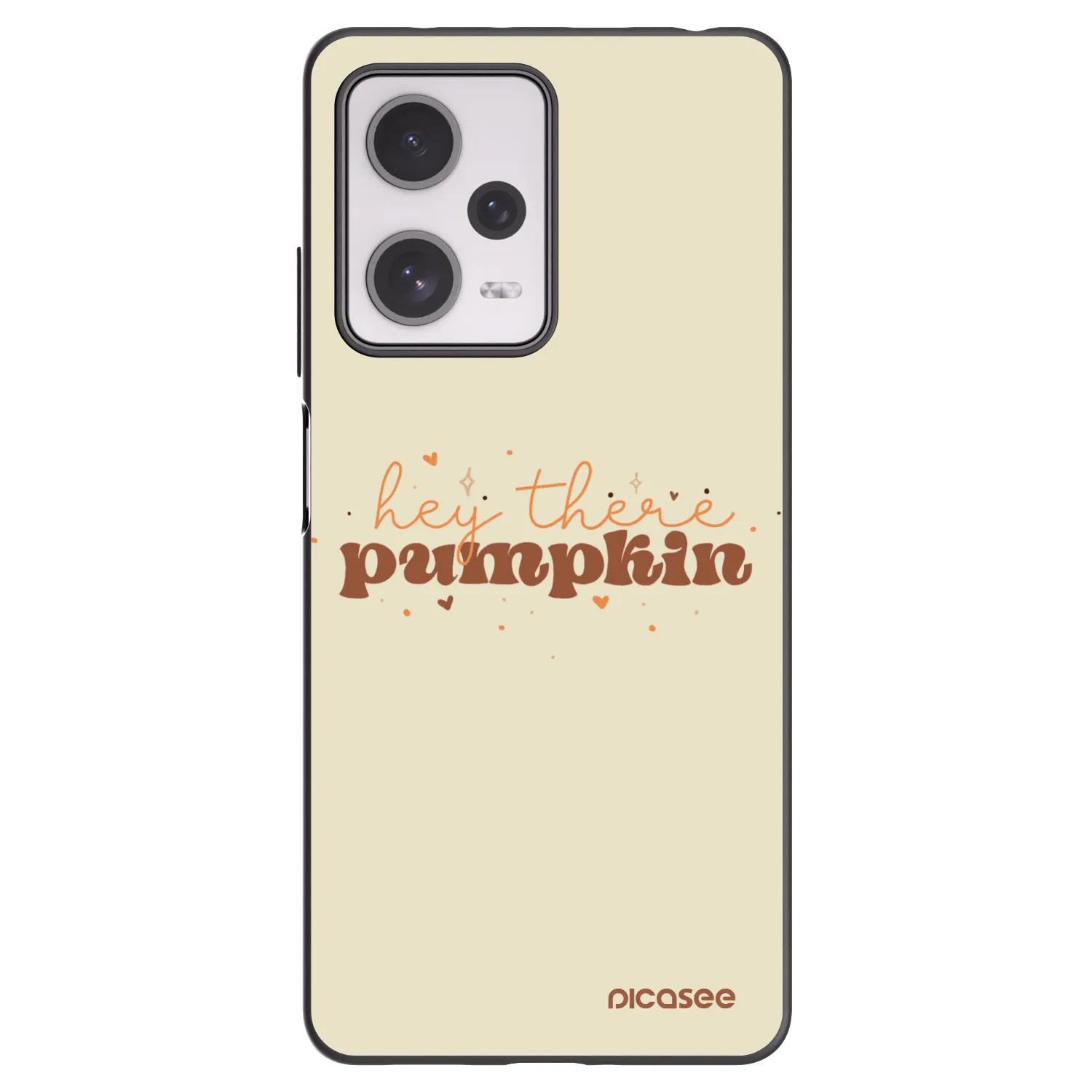 Picasee silikonový černý obal pro Xiaomi Redmi Note 12 Pro+ 5G - Hey there pumpkin