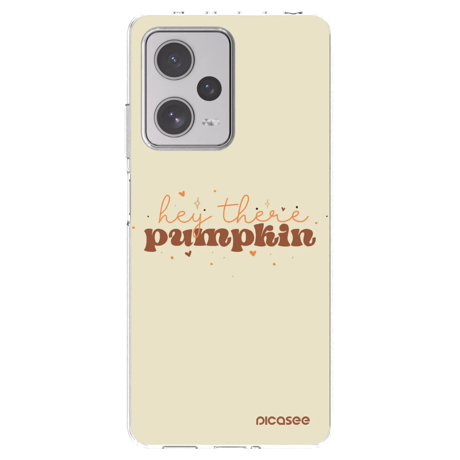 Picasee silikonový průhledný obal pro Xiaomi Redmi Note 12 Pro+ 5G - Hey there pumpkin