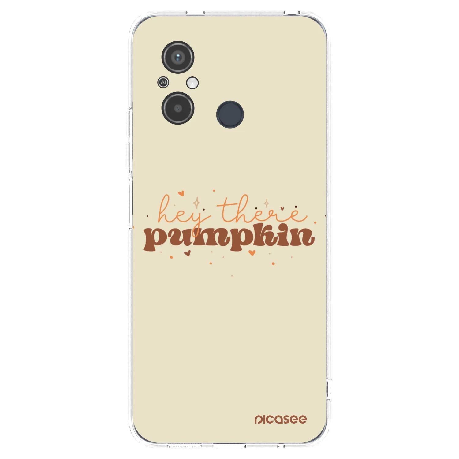 Picasee silikonový průhledný obal pro Xiaomi Redmi 12C - Hey there pumpkin