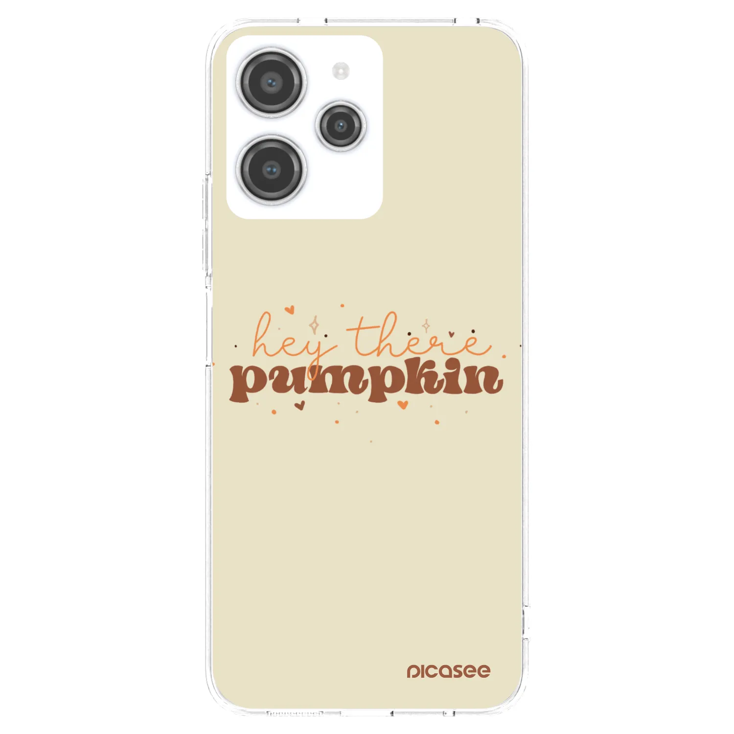 Picasee silikonový průhledný obal pro Xiaomi Redmi 12 4G - Hey there pumpkin